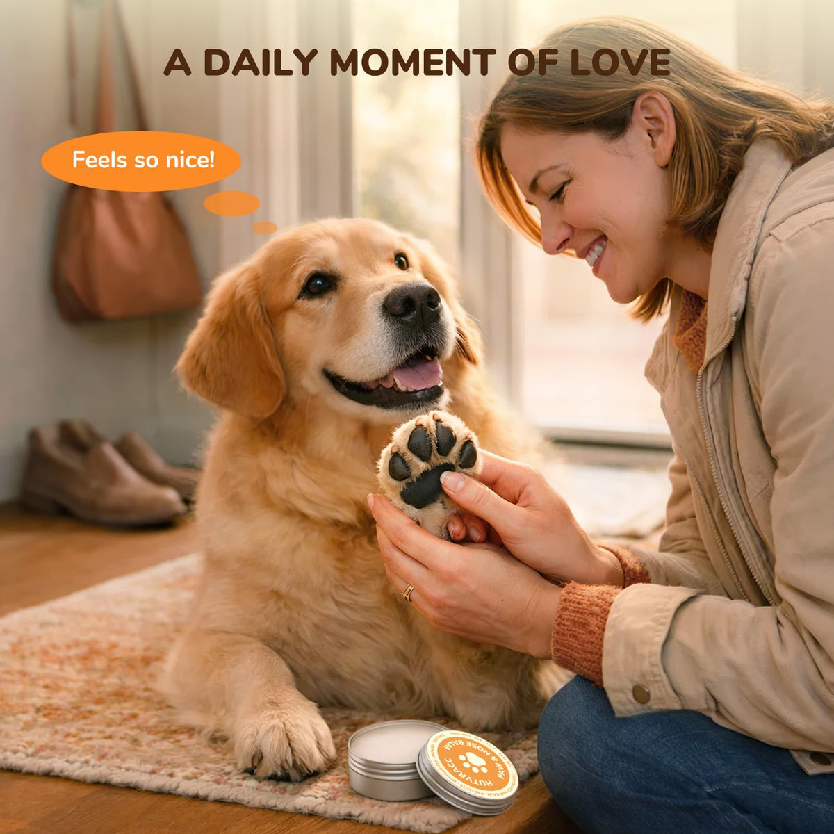 Lick-Safe Dog Paw & Nose Balm | 2.1 oz All Natural Wax with Coconut Oil 🍁 All In One Marketplace Canada