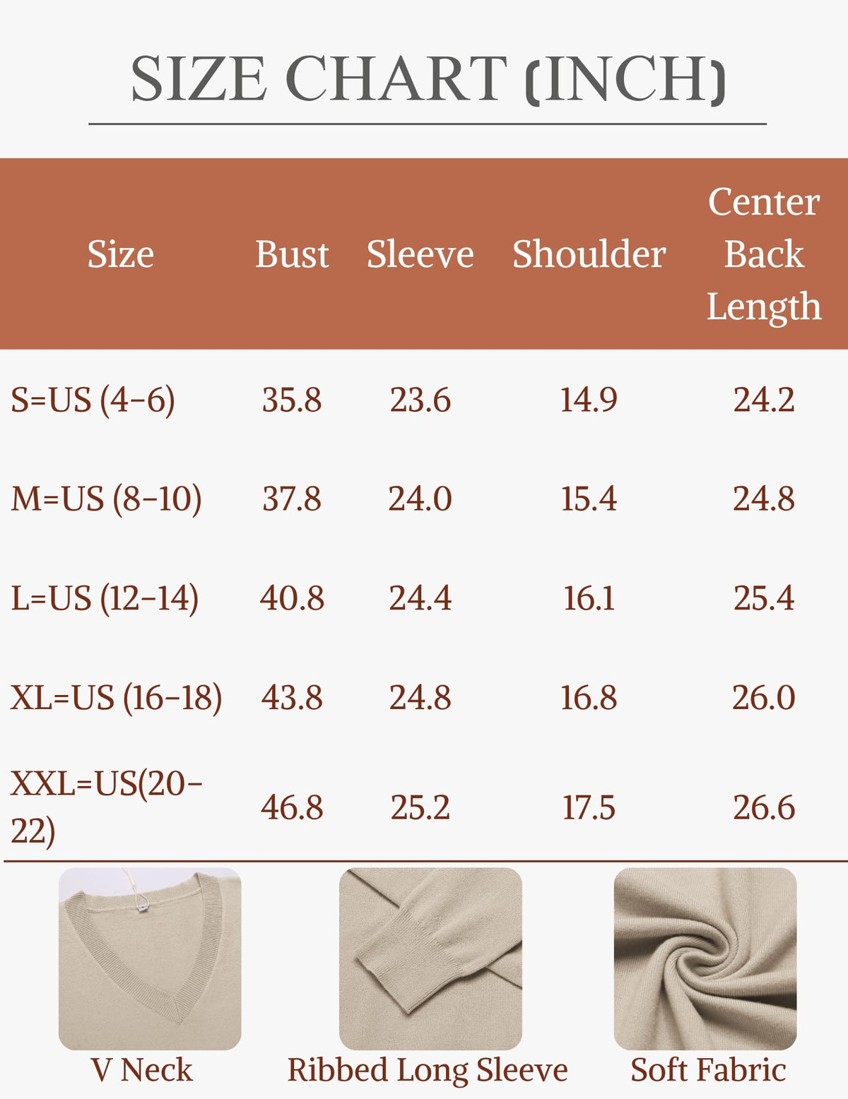 Zeagoo Women's 2026 Fall Long Sleeve Sweaters V Neck Tops Fashion Clothing 🍁 All In One Marketplace Canada