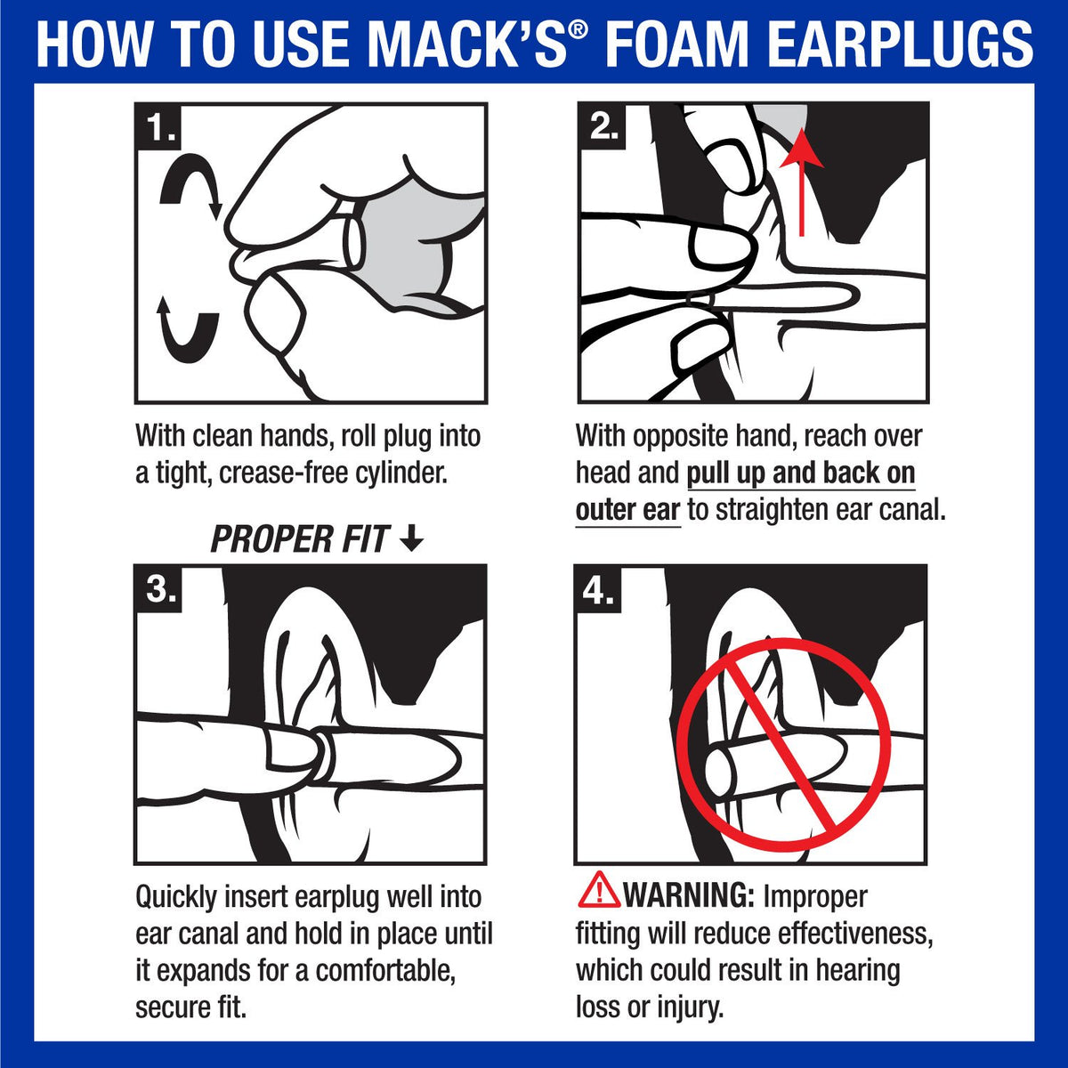 Mack’s ThermaFit Soft Foam Earplugs, 40 Pair - Comfortable Ear Plugs for Sleeping, Snoring, Work, Travel & Loud Events | Made in USA | Newly Upgraded and Improved