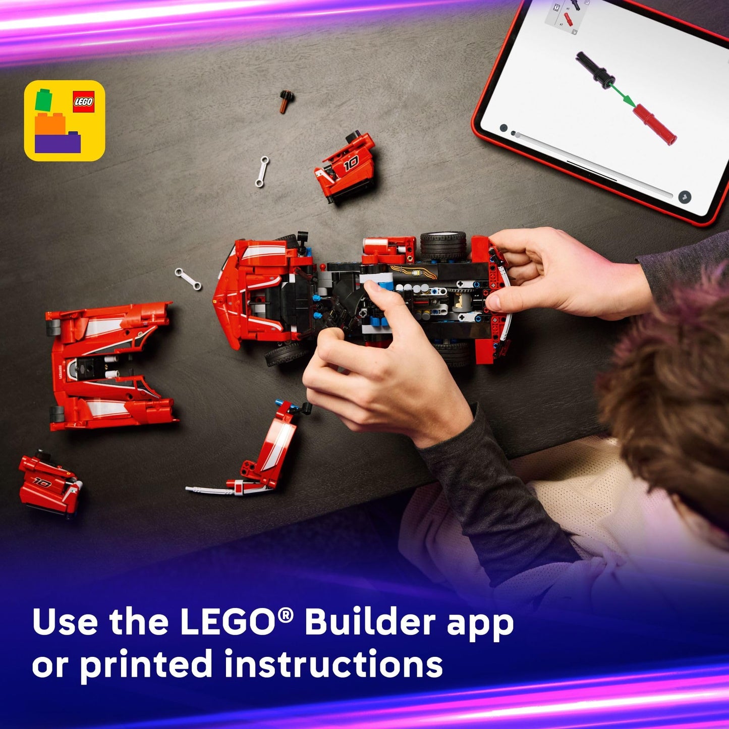LEGO Technic Ferrari FXX K Kids Toy Car - Building Toy for Girls & Boys - Ferrari Car Toy for Ages 10+ - Makes a Cool Birthday or Any - Time Gift for Kids - Race Car Model for Play & Display - 42212 🍁 All In One Marketplace Canada