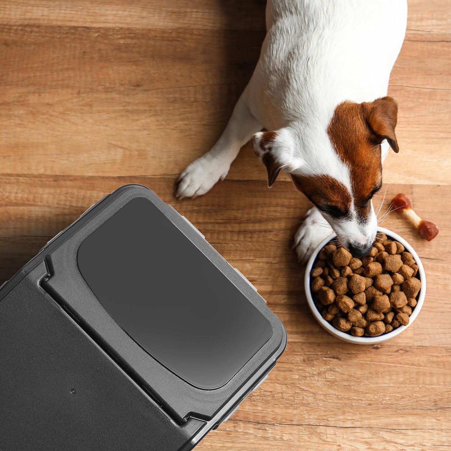 Starfrit LocknLock Pet Food Container with Wheels - 406oz/12L - Airtight - 4-Sided Locking Flip Top Lid π All In One Marketplace Canada