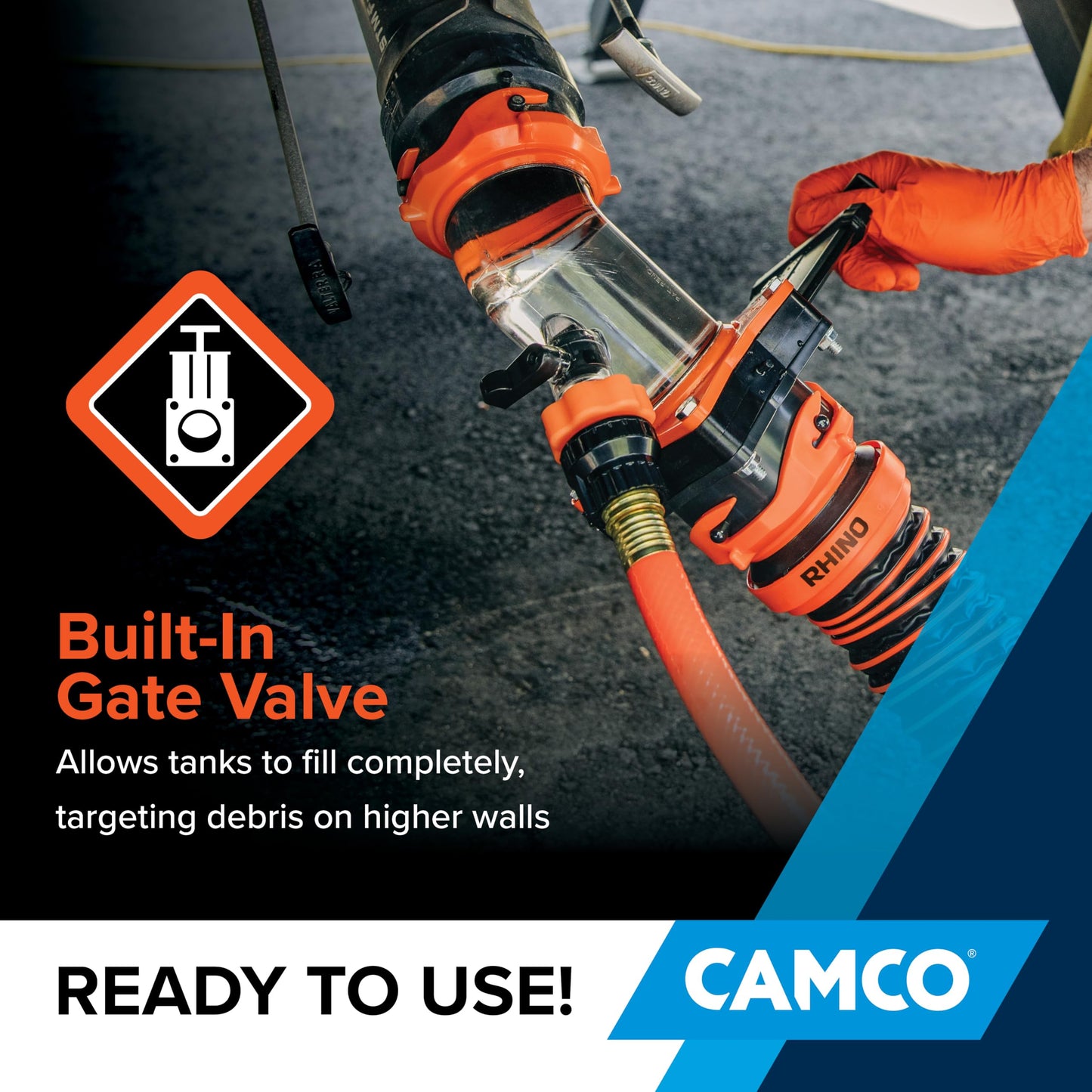 Rhino Blaster Pro, w/Gate Valve Camco