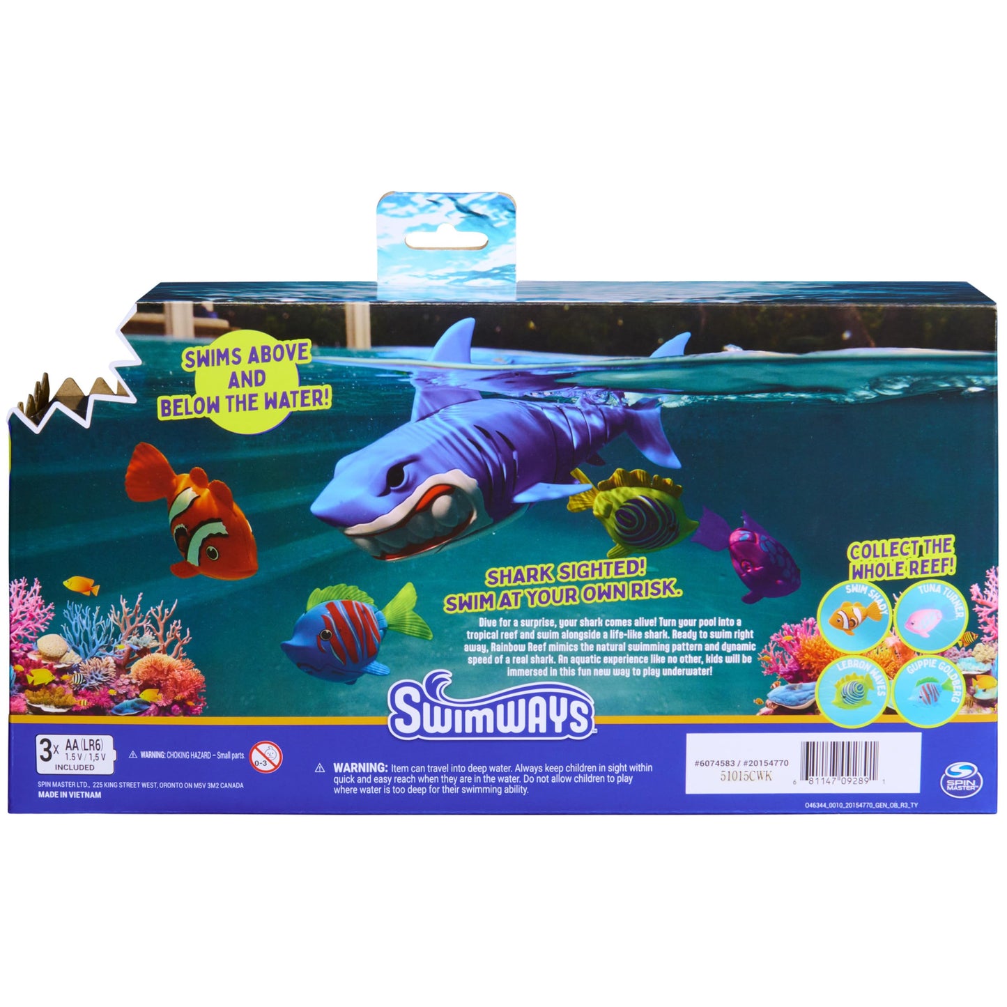 SwimWays Rainbow Reef Shark Water-Activated Pool Toy for Ages 5+ π All In One Marketplace Canada