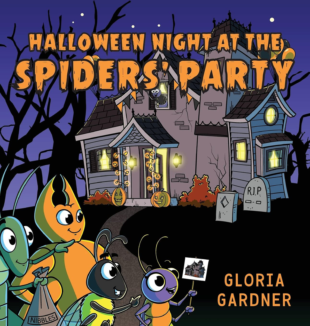 Soirée d'Halloween à la fête des araignées