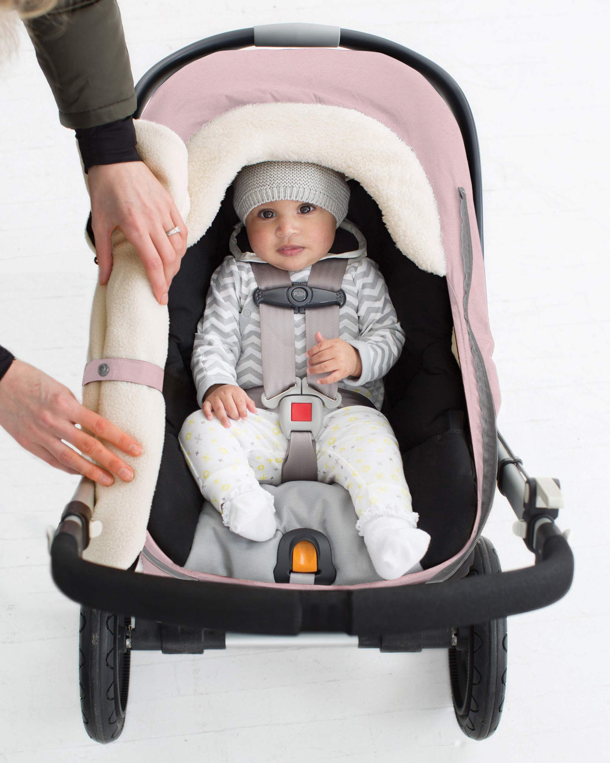Skip Hop Winter Car Seat Cover, Stroll & Go, Pink Heather 🍁 All In One Marketplace Canada