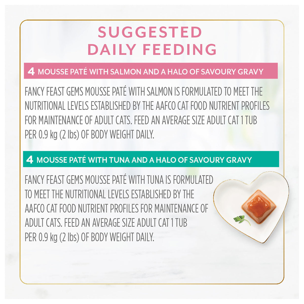 Fancy Feast Gems Wet Cat Food, Mousse Pâté Salmon & Tuna 57g (2 Pack x 8)