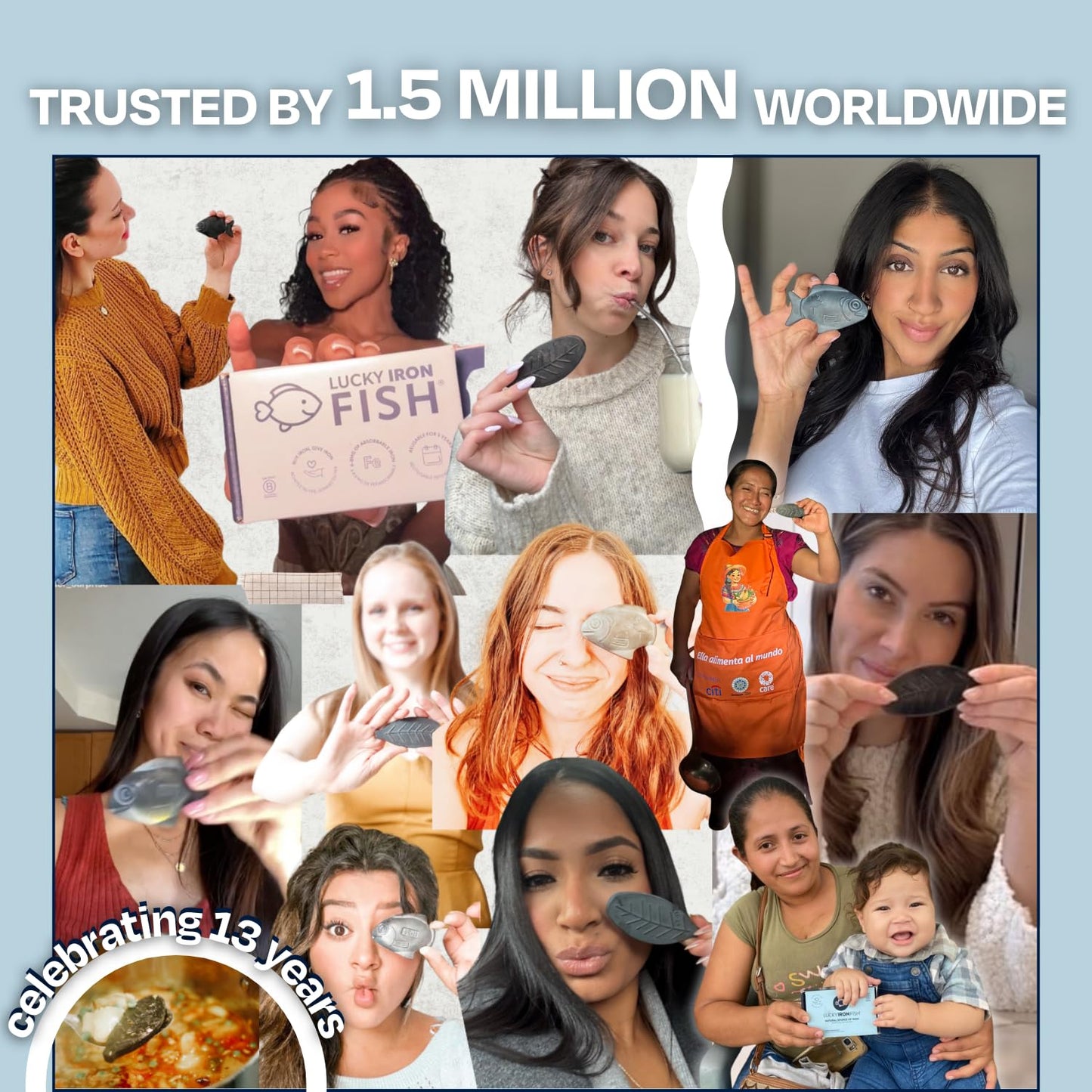 The Original Lucky Iron Fish ®. An Iron Supplement Alternative to Reduce Deficiency. No Side Effects. Use once daily - 5 year supply included. Canadian-Owned. - Available at All In One Marketplace Canada