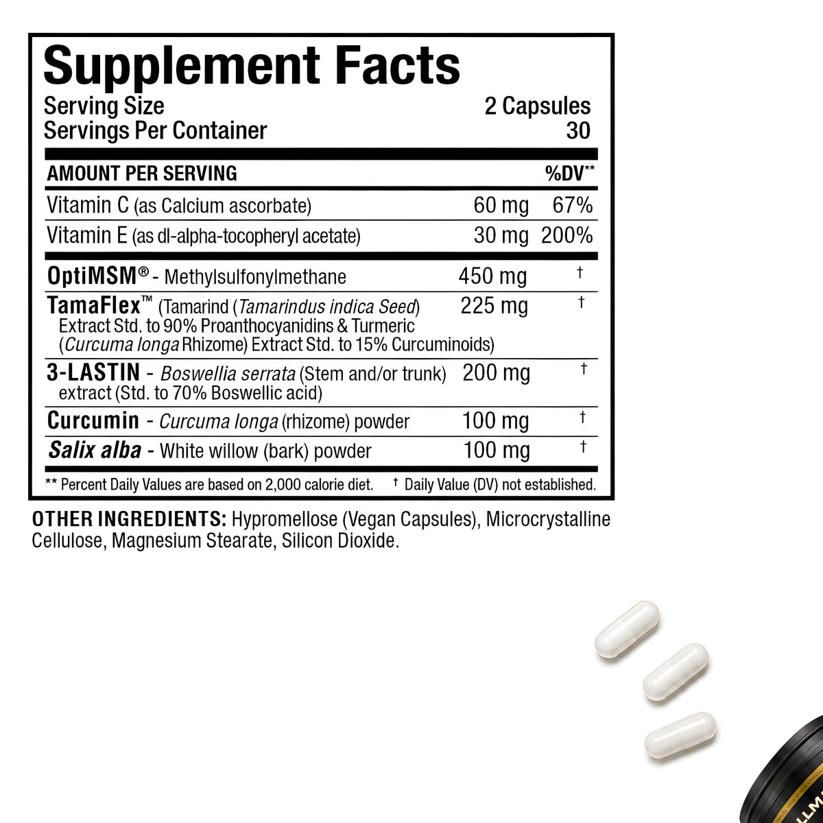 ALLMAX Advanced AllFlex Joint Support Capsules, 60 Count, 30 Servings
