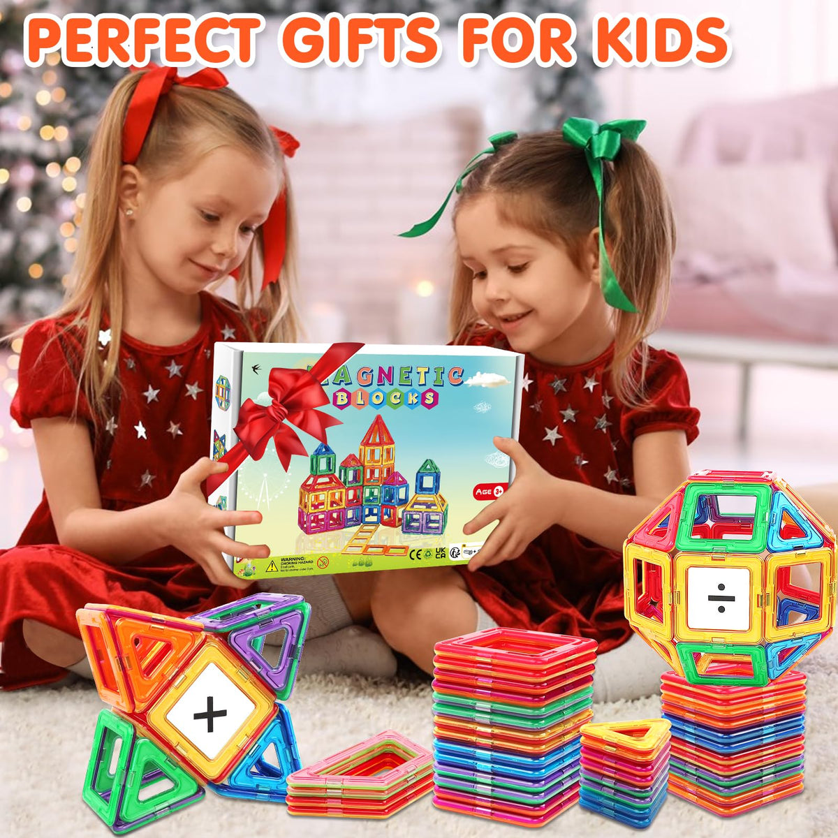 Tolnetr Magnetic Tiles Toddler Toys - Toy for 3 4 5 Year Old Boys Girls 🍁 All In One Marketplace Canada