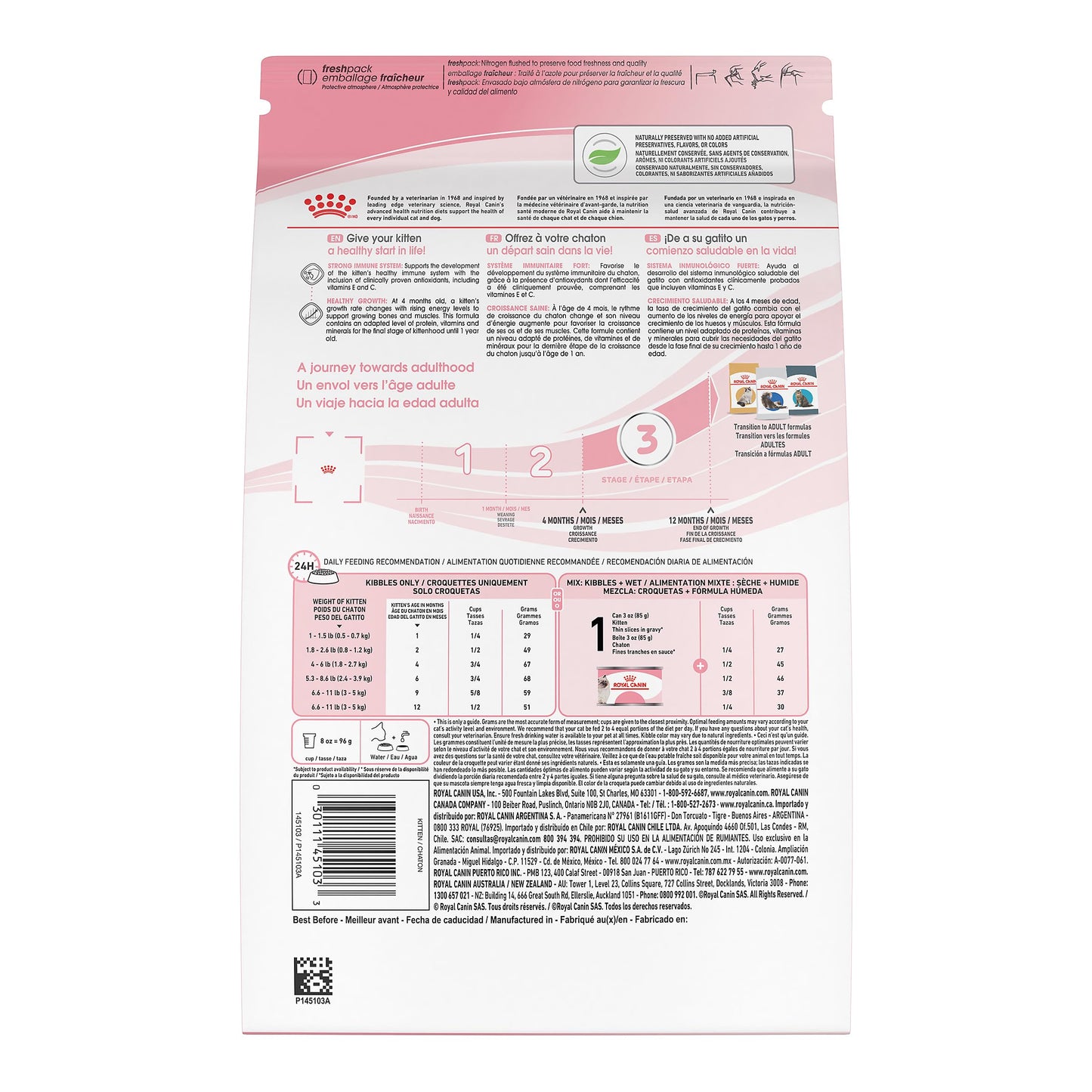 Royal Canin Feline Health Nutrition Dry Kitten Food, Supports Digestive Health, Immune Support and Healthy Energy, 14 lb Bag π All In One Marketplace Canada