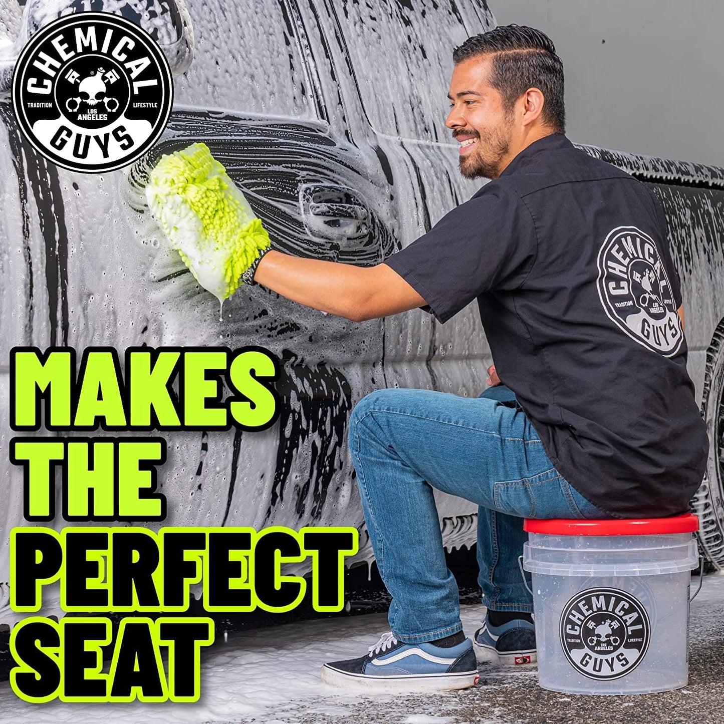 Chemical Guys Heavy Duty Ultra Clear Detailing Bucket for Cars, Trucks, SUVs, Motorcycles, RVs & More, 4.25 Gallon (2 Pack) 🍁 All In One Marketplace Canada