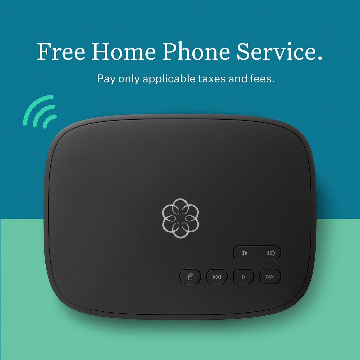 Ooma Telo Air 2 VoIP Free Home Phone Service with Wireless and Bluetooth connectivity. Affordable Internet-Based landline Replacement. Unlimited Nationwide Calling. Low International Rates, Black Ooma