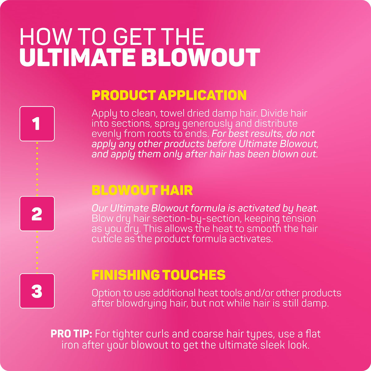 Marc Anthony Grow Long Ultimate Blowout, Anti-Frizz Heat Protection 2 pack