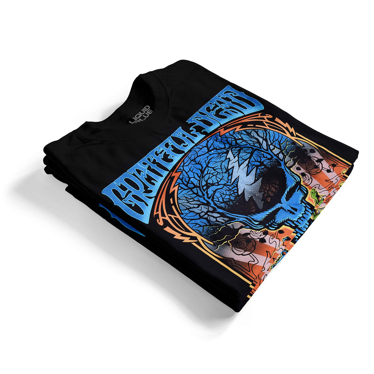Liquid Blue Grateful Halloween Dead Berkeley'84 SS Tee, Black, Medium