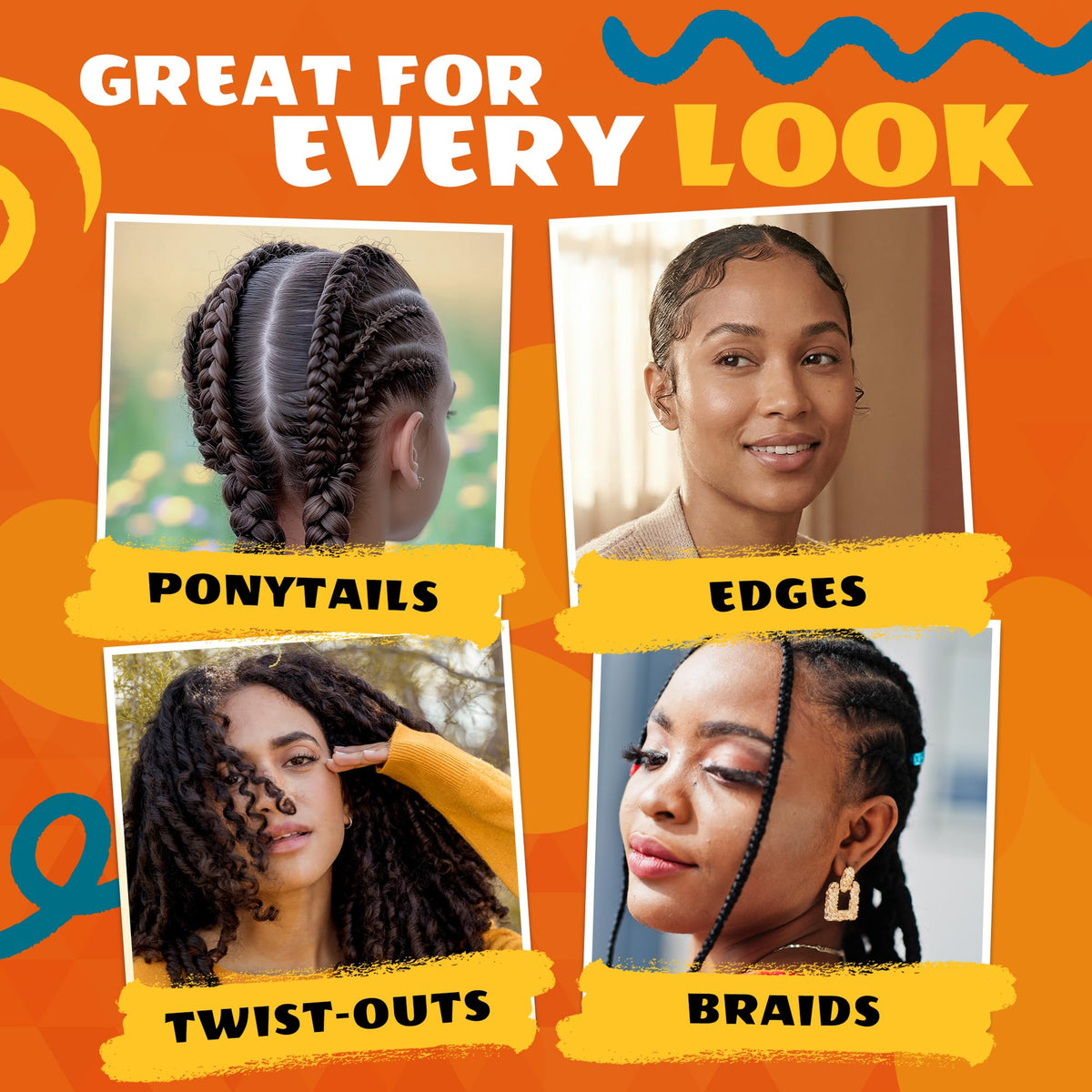AllDay Locks Braid Gel | Extreme Hold, Smooths & Tames Frizz | No Flaking or Drying | High Shine, Long Lasting for Braids, Locks, Twists, Cornrows | 5 oz