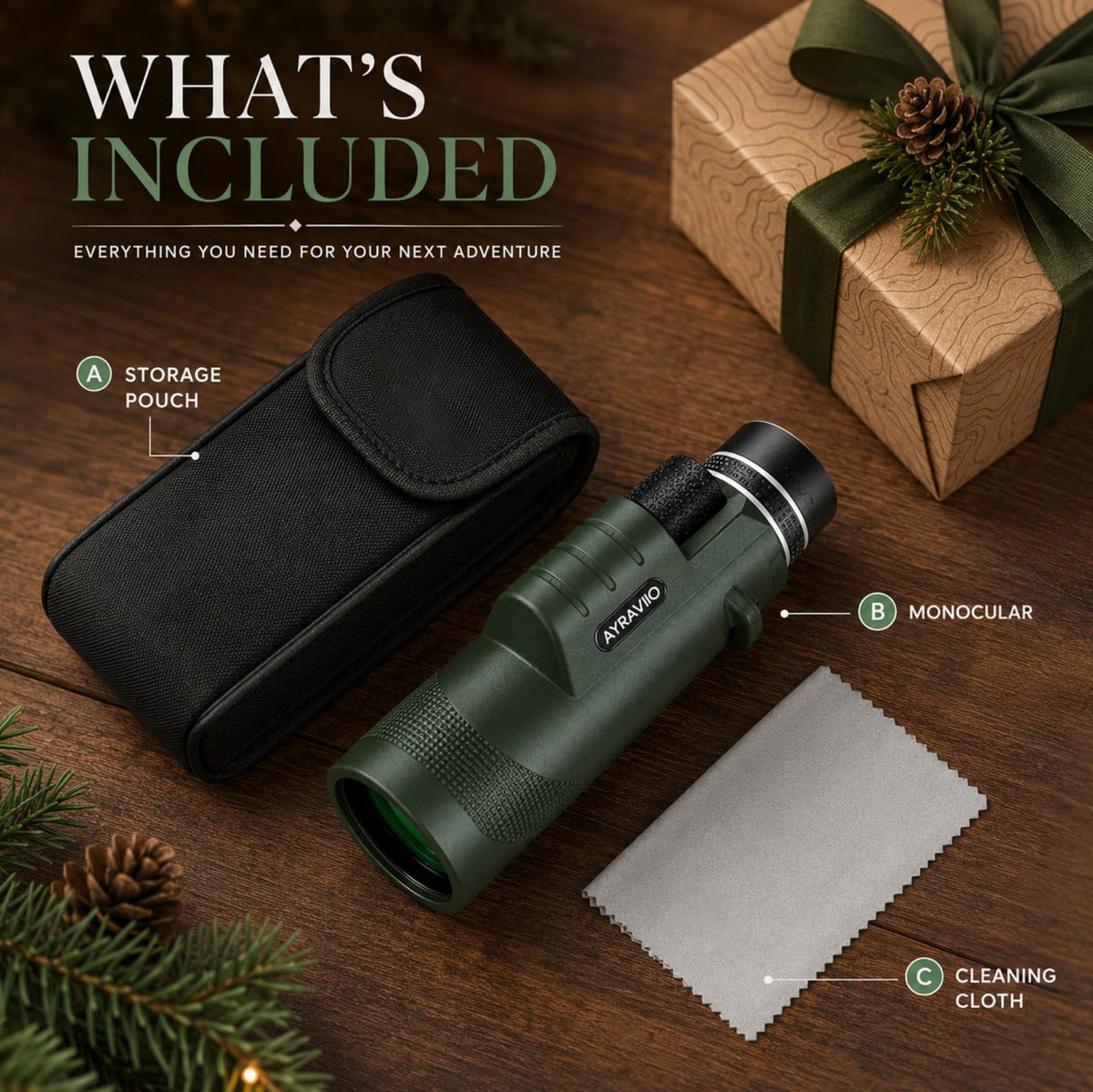 Birthday Gifts for Men Dad Husband Teen, 10x42 Monocular for Outdoor/Hiking 🍁 All In One Marketplace Canada