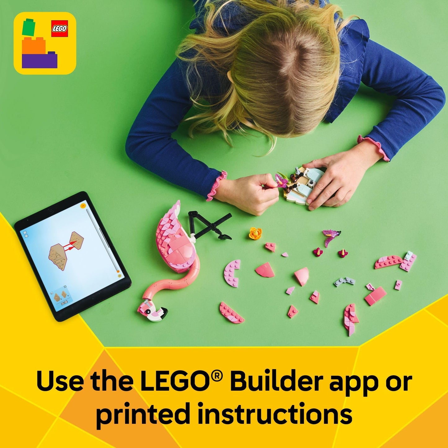 LEGO Creator 3 in 1 Wild Animals: Pink Flamingo Animal Building Toy - Building Toy with 3 Building Options, Pink Flamingo, Cockatoo, or Axolotl - Learning Toy for Kids, Ages 8+- 31170 🍁 All In One Marketplace Canada