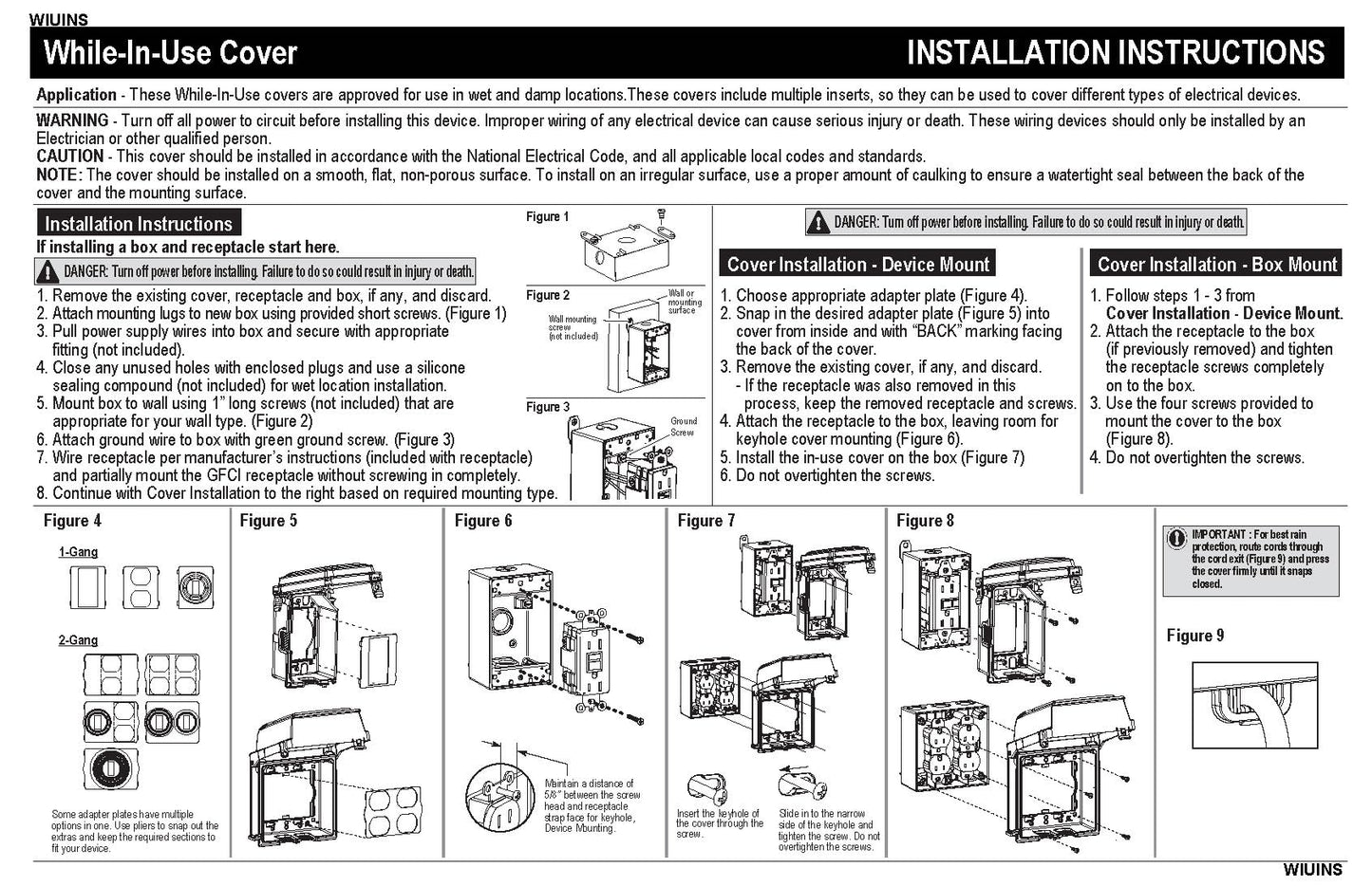 Sigma Engineered Solutions 16801 Non-Metallic Weatherproof Outdoor Electrical Outlet Kit w/Extra Duty Cover, Box and 15 Amp GFCI Receptacle, in-USE, Clear/Gray, 1 Gang, Lockable with Patented Hinge Sigma Engineered Solutions