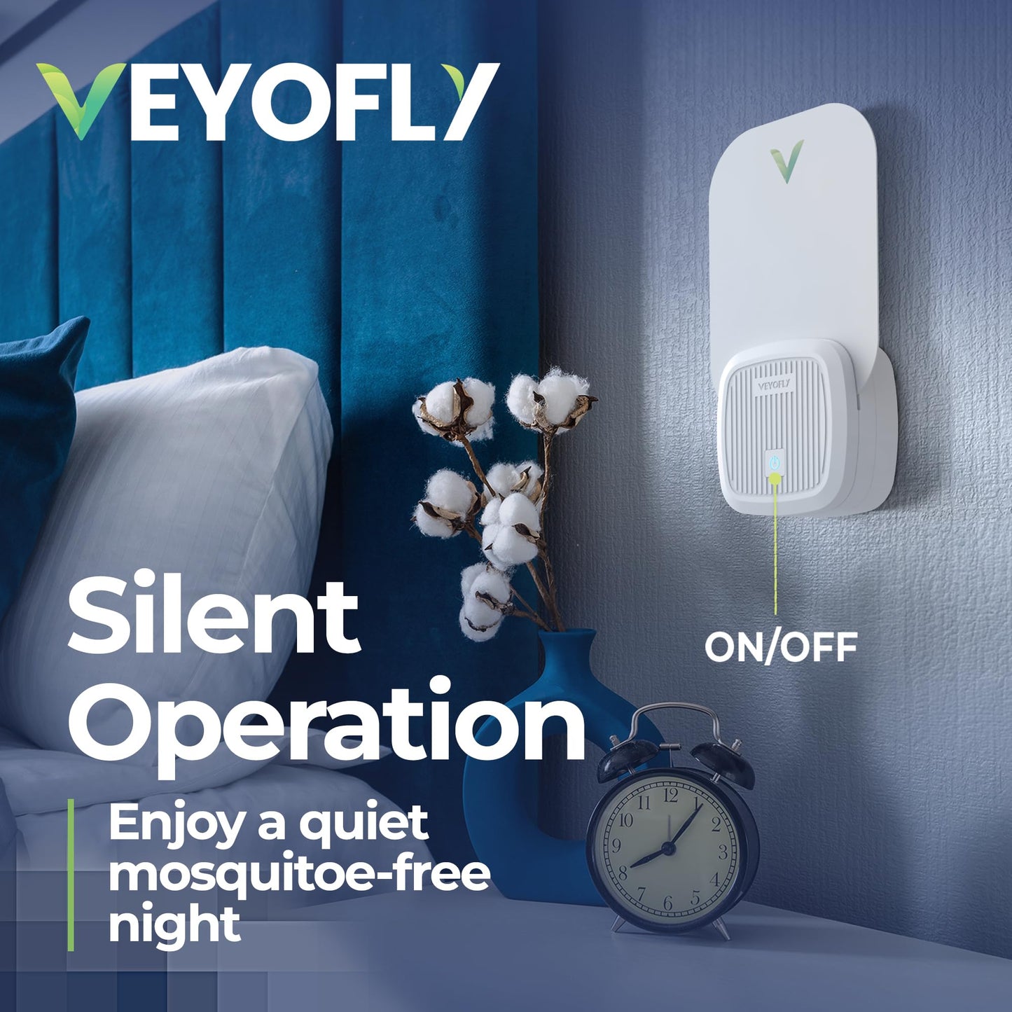 VEYOFLY Fruit Fly Traps for Indoors (1 Device + 2 Refills), Gnat Trap Indoor Plug in, Bug Traps, Flying Insect Trap, Gnat Traps for House Indoors, Fly Trap Indoor for Home Bug Light, Gnats Catcher
