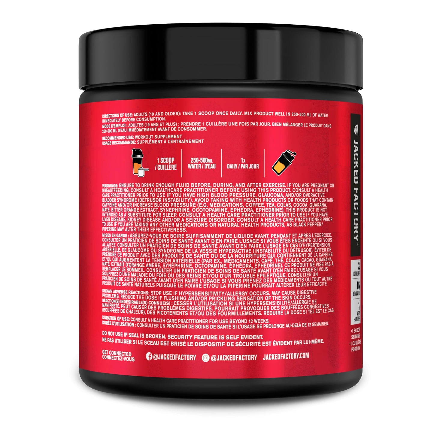 NITROSURGE Shred Thermogenic Pre Workout Supplement - Energy Booster, Instant Strength Gains, Sharp Focus, Powerful Pumps - Nitric Oxide Booster & PreWorkout Powder - 30Sv, Orange Pineapple - Available at All In One Marketplace Canada