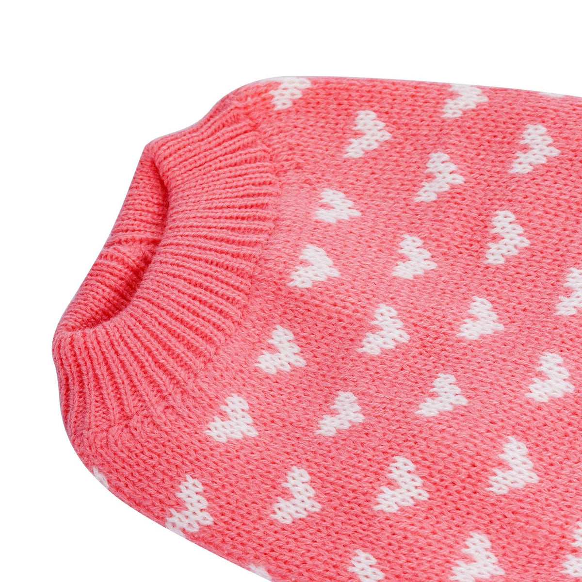 Dxhycc Knitted Dog Sweater Puppy Sweater Warm Pet Winter Clothes Cat Clothes Small Dogs Heart Sweaters for Cold Weather (Pink, S) 🍁 All In One Marketplace Canada
