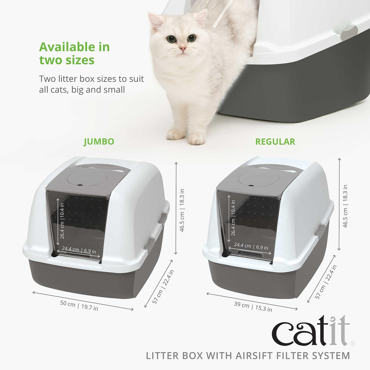 Catit Airsift Litter Pan, Regular