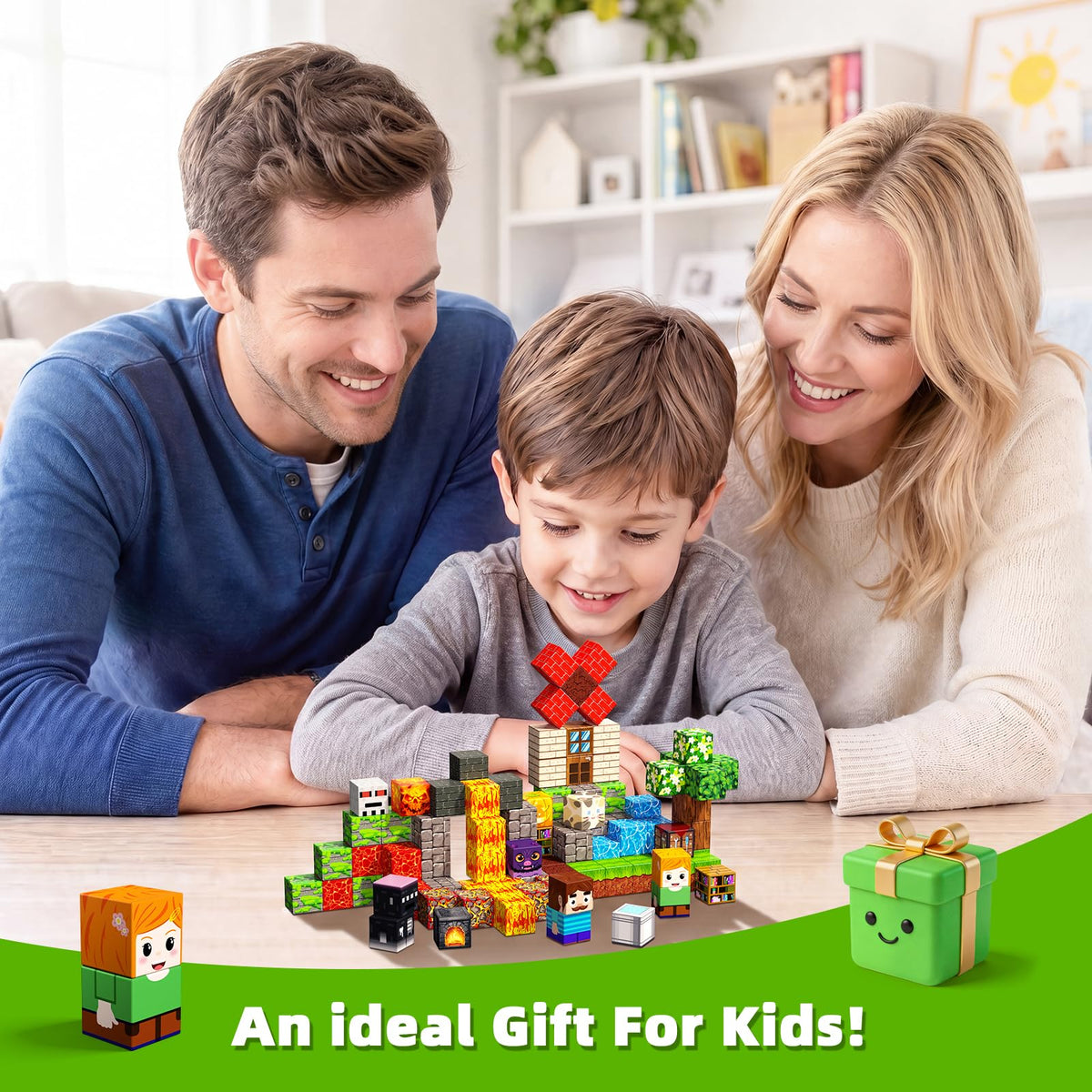 100PCS Magnetic Blocks, Toys Building Cubes Set Birthday Gifts for Kids 🍁 All In One Marketplace Canada
