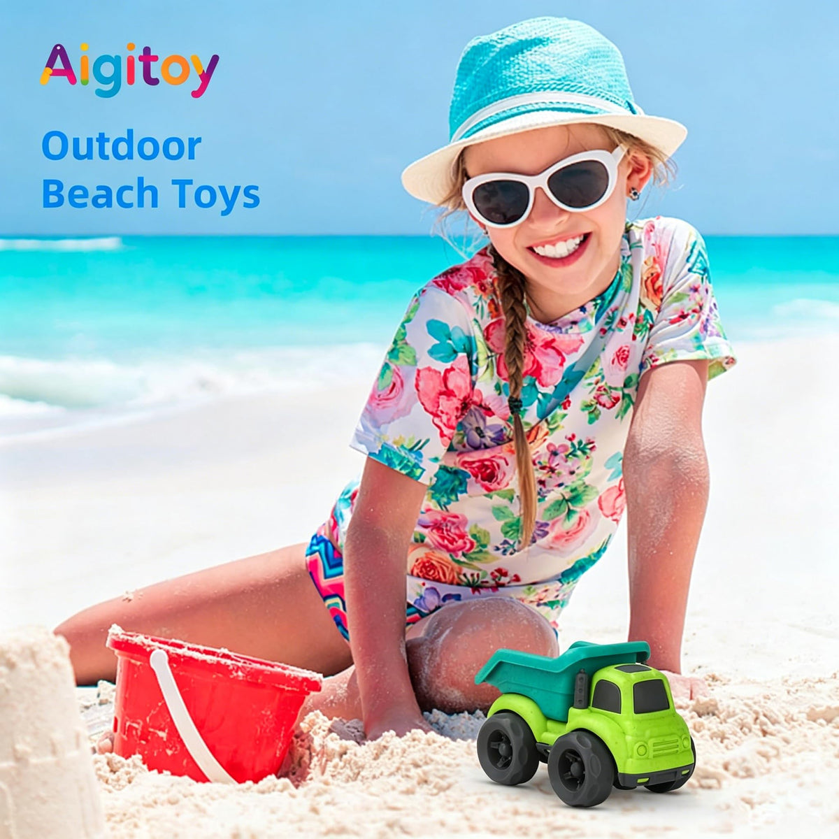 Aigitoy Toddler Car Toys - 2pcs Set Mixer, Dump Trucks Kids Toy for 2-6 🍁 All In One Marketplace Canada