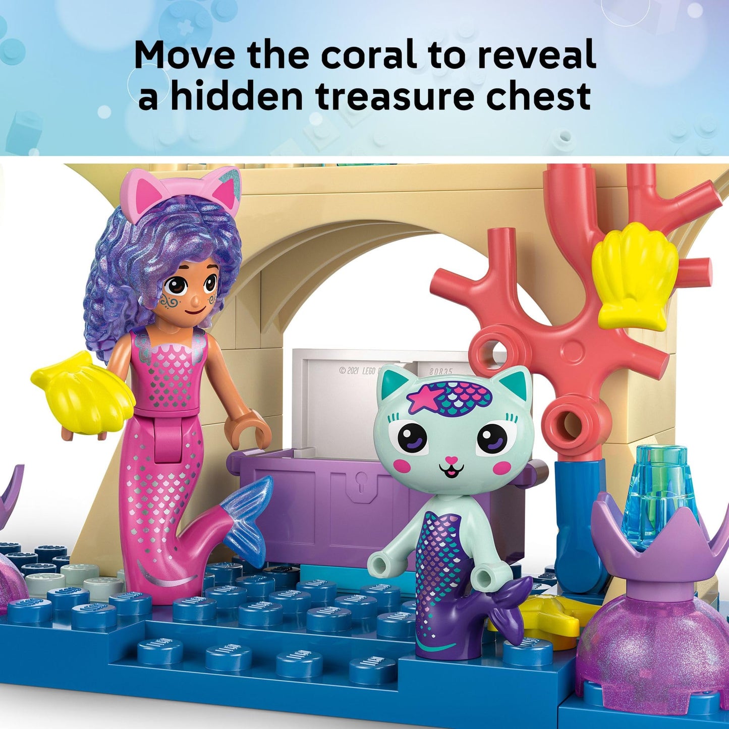 LEGO Gabby’s Dollhouse Mermaid Gabby’s Aquarium Adventure Building Blocks - Pretend Play & Learning Toy for Girls & Boys, Ages 4+, with Gabby & Mercat Mini Dolls - Gift Idea for Birthdays - 11204 LEGO