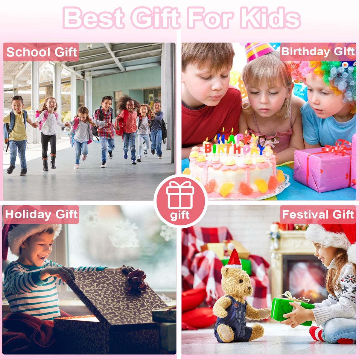 Kids Digital Zoom Camera for 3-12 Year Old Girls/Boys - Selfie Camera With Video, 32GB TF Card - Christmas Birthday Festival Gift 🍁 All In One Marketplace Canada