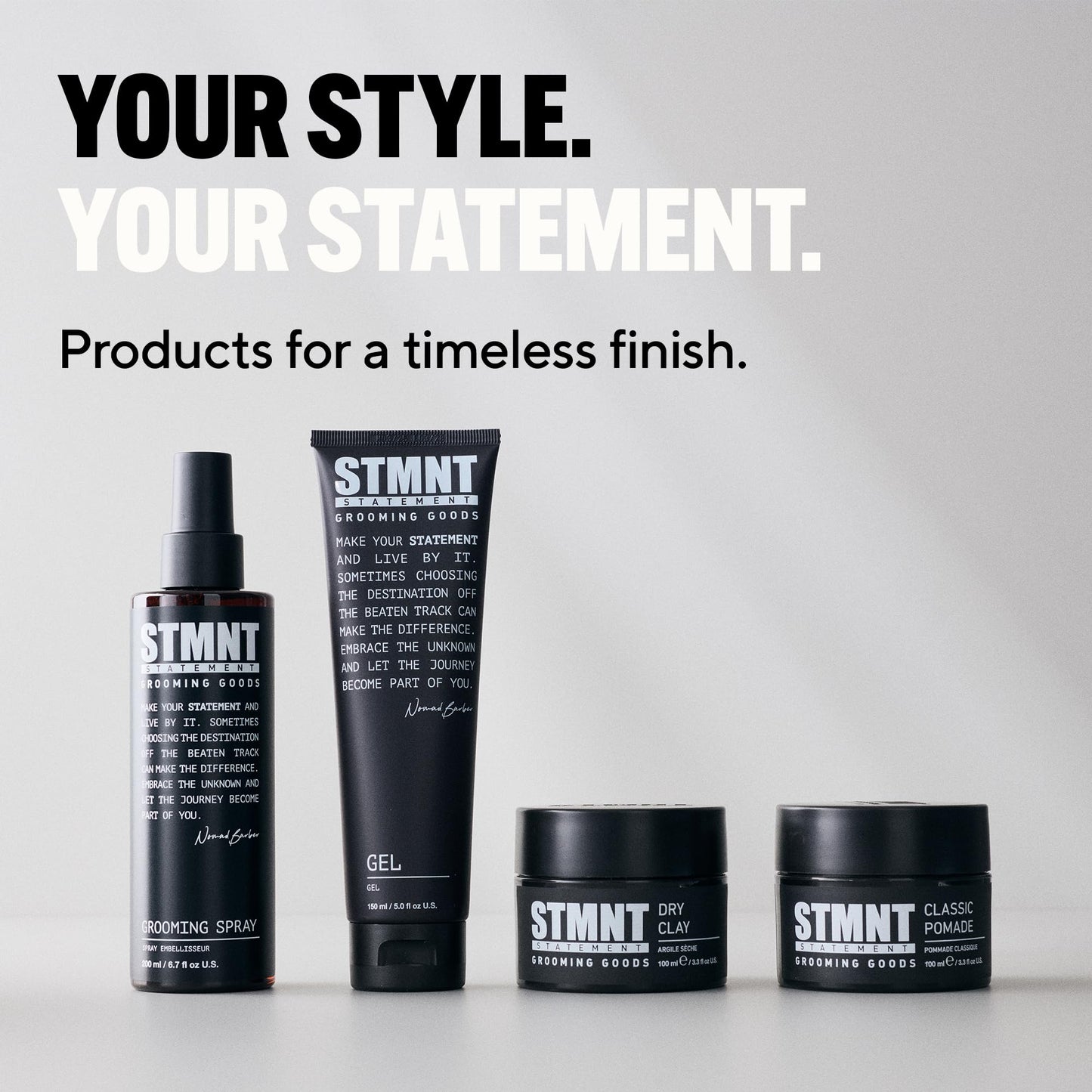 STMNT Statement Grooming Goods Dry Clay, Extra Matte Finish, Super Strong Control, Easy to Wash Out, 100 ml STMNT