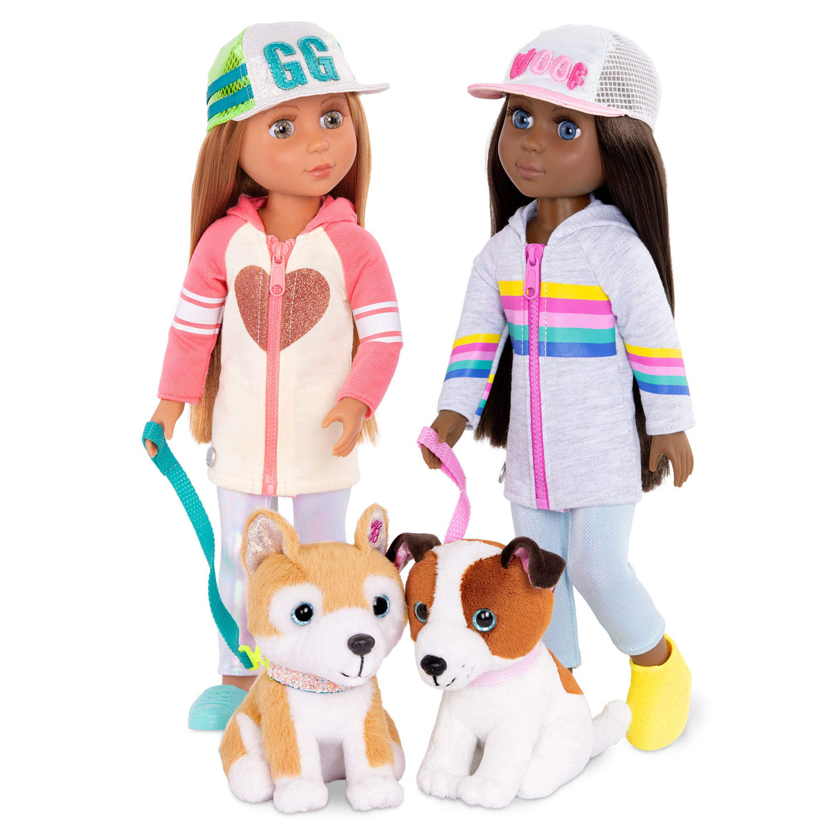 Glitter Girls 14-Inch Fashion Doll Jana & Cuddles Plush Dog Pet, Dolls