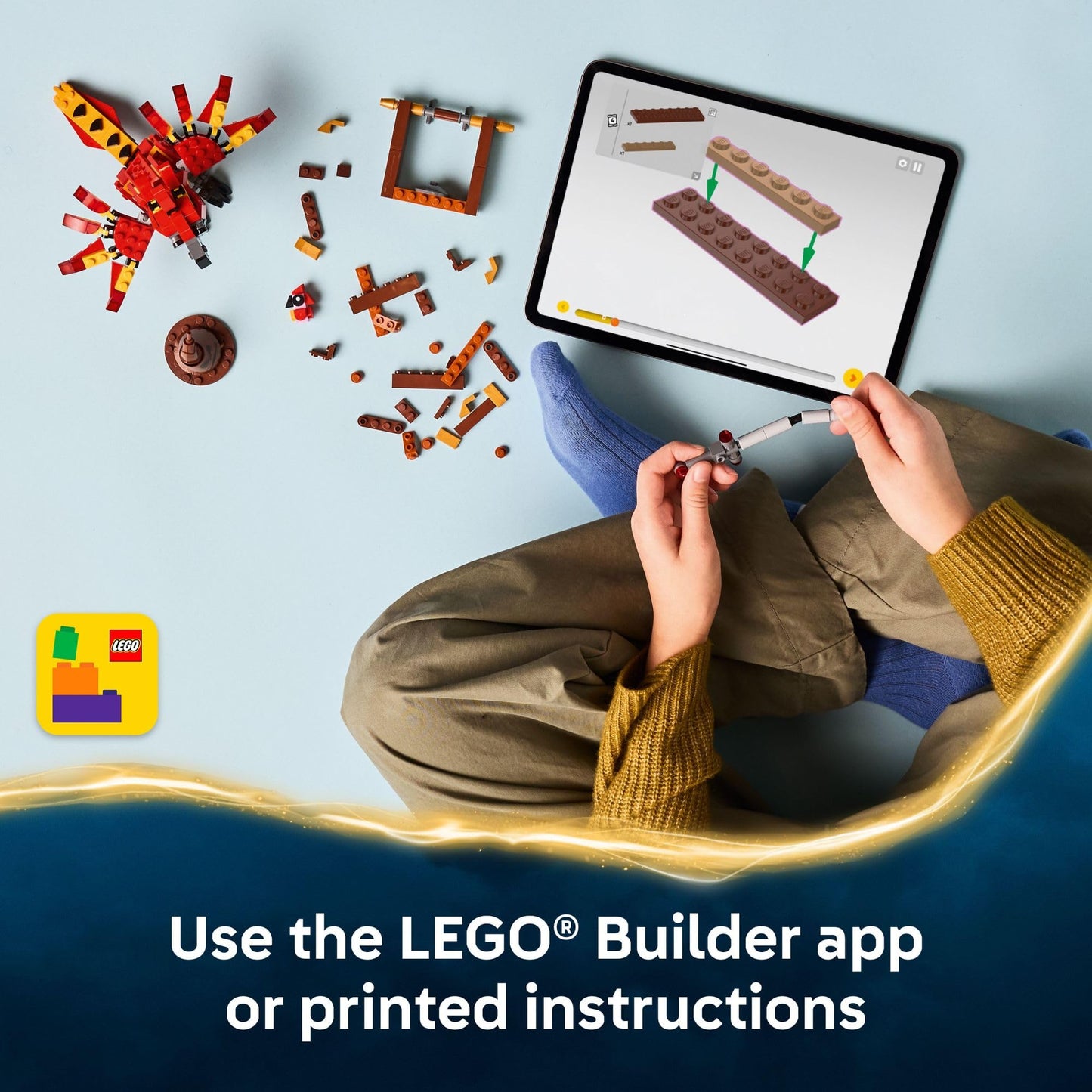LEGO Harry Potter Fawkes: Dumbledore’s Phoenix Kids Toy - Building and Learning Toy for Pretend Play - Harry Potter Collectible for Boys and Girls, Ages 8+ - Gift Idea for Birthdays - 76448 LEGO