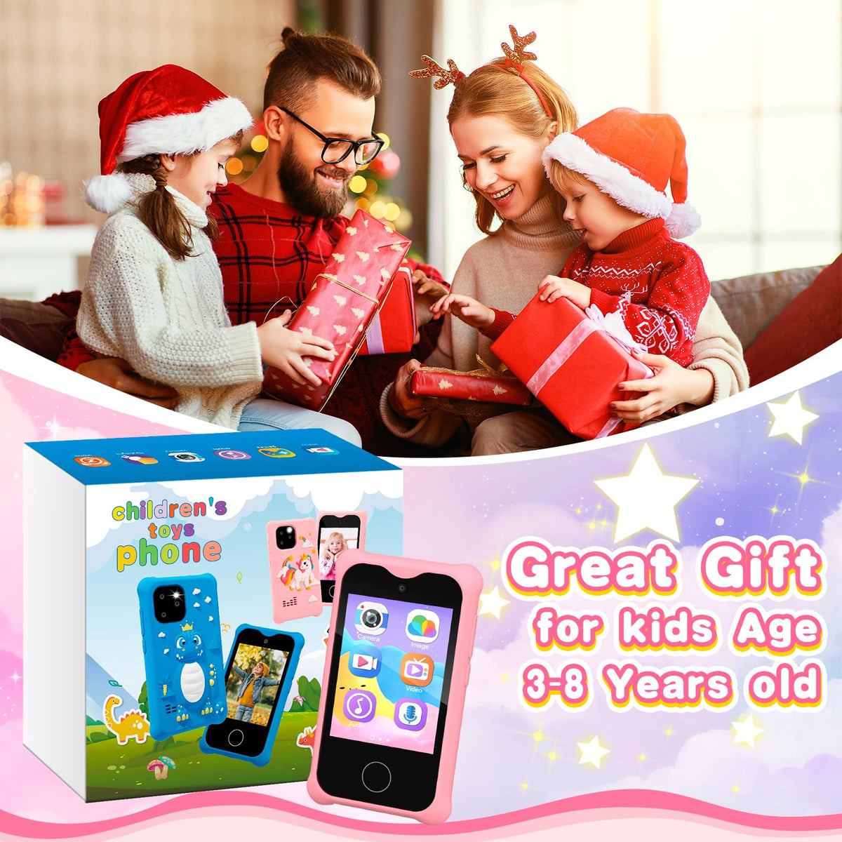 Kids' Toy Phone for Boys Girls Toddlers Baby Childrens 3-8 Years Old 🍁 All In One Marketplace Canada