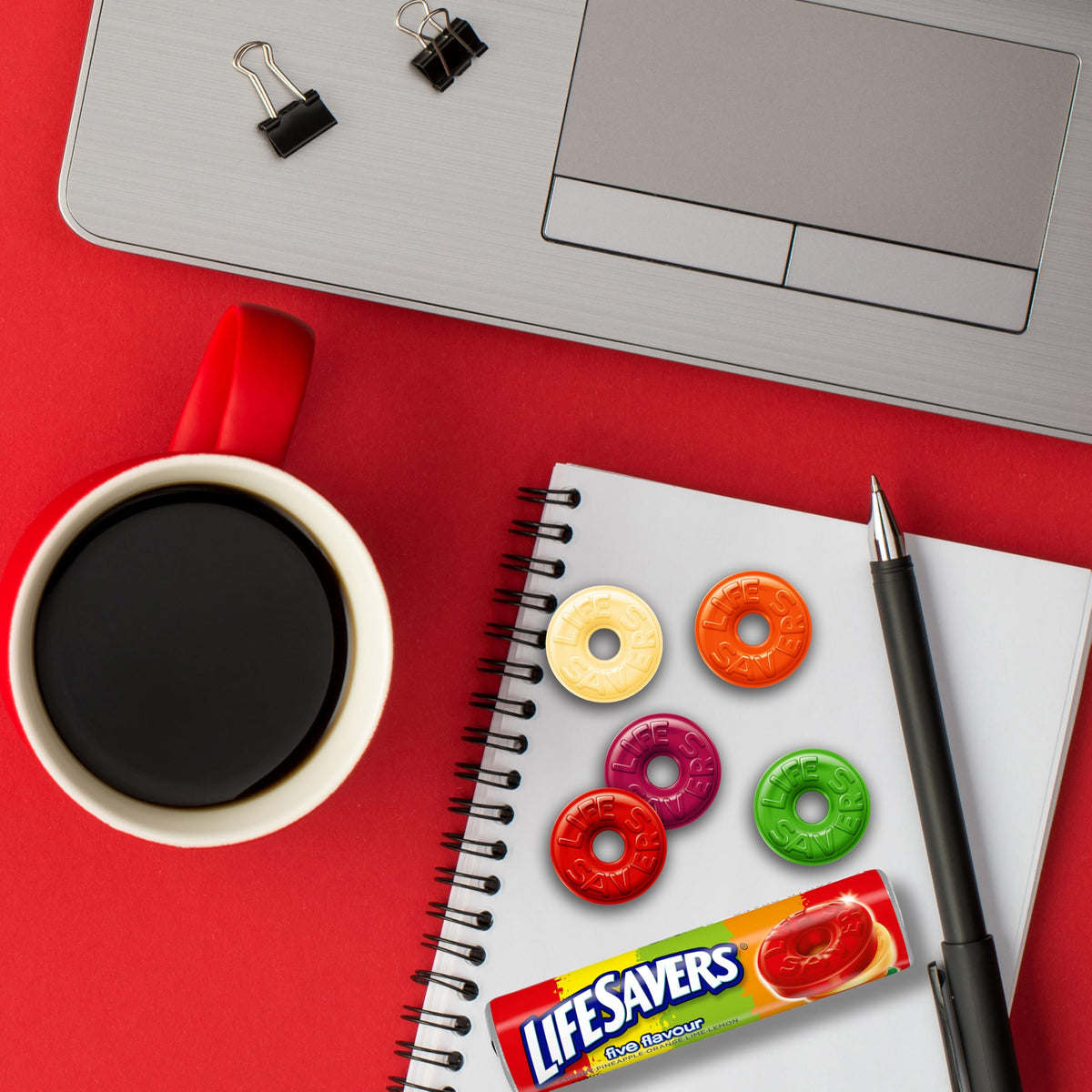 Life Savers Five Flavour Roll, 32gm, 20 Count, Red