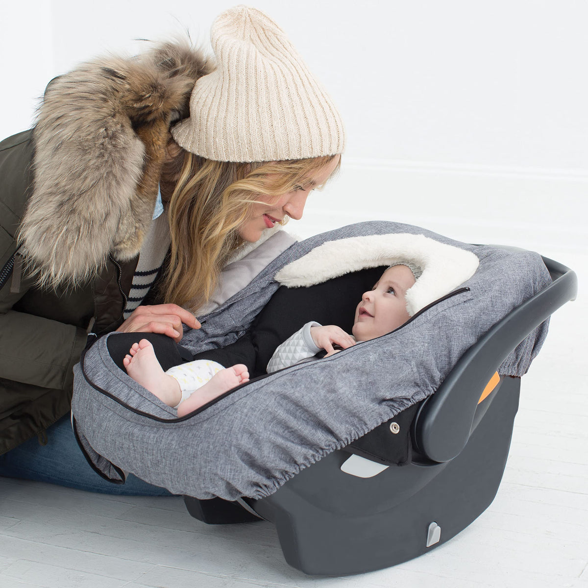 Skip Hop Winter Car Seat Cover, Stroll & Go, Heather Grey 🍁 All In One Marketplace Canada