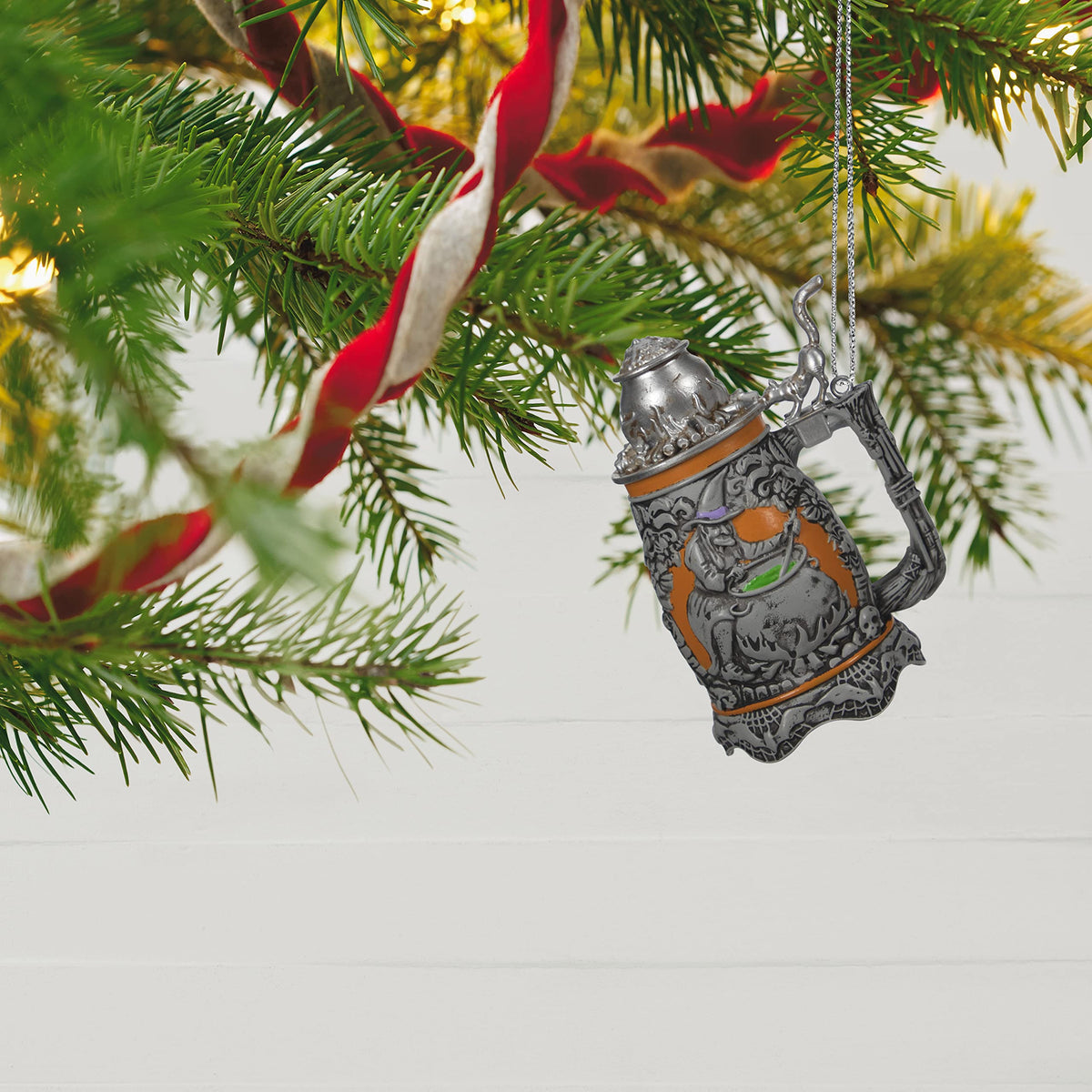 Hallmark Keepsake Christmas Ornament 2022 Year-Dated, Hoppy Halloween Beer Stein (1799QFO5316)
