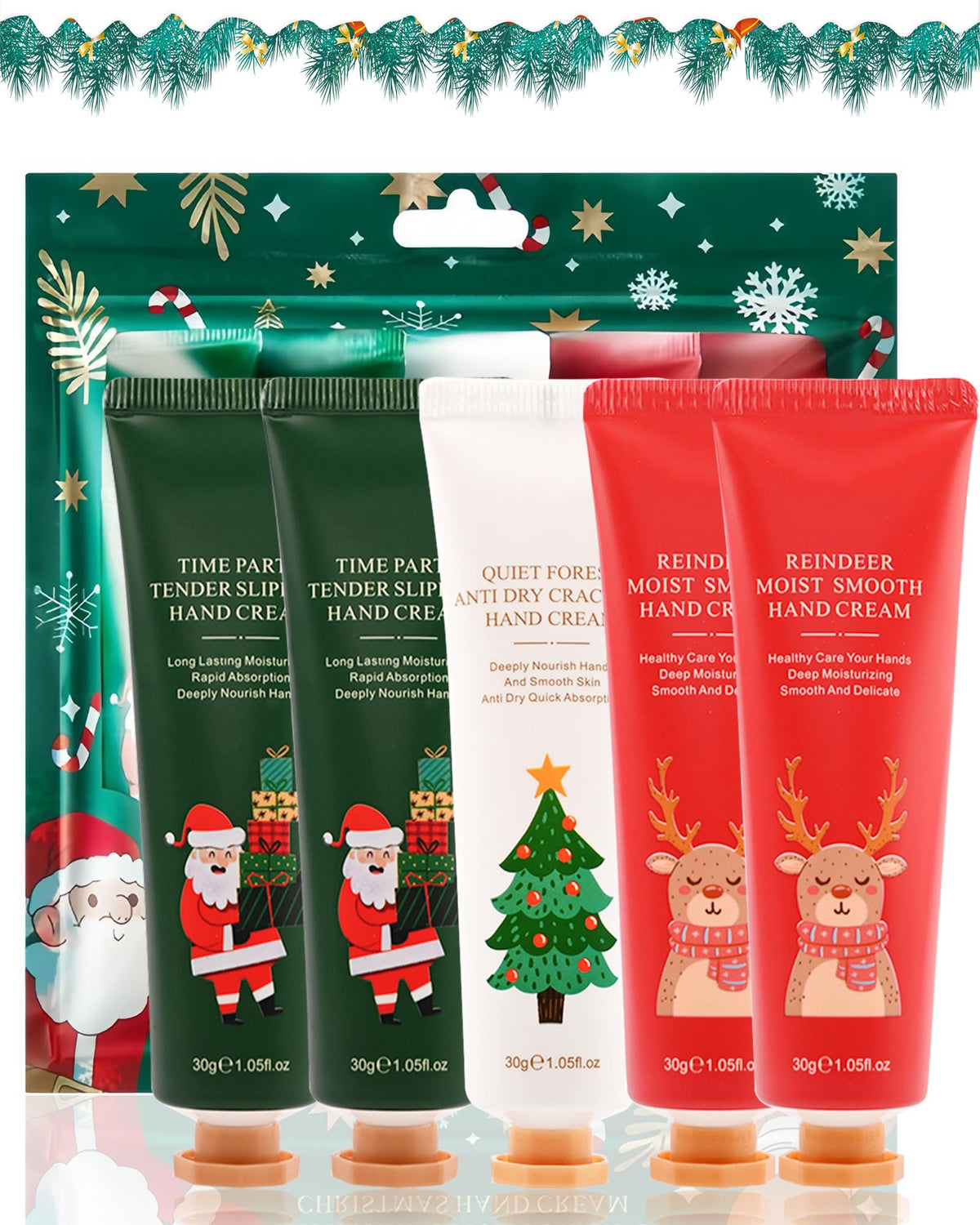 Hand Cream Kit-5Pcs Moisturizing Hand Lotion, Christmas Skincare for Women 🍁 All In One Marketplace Canada
