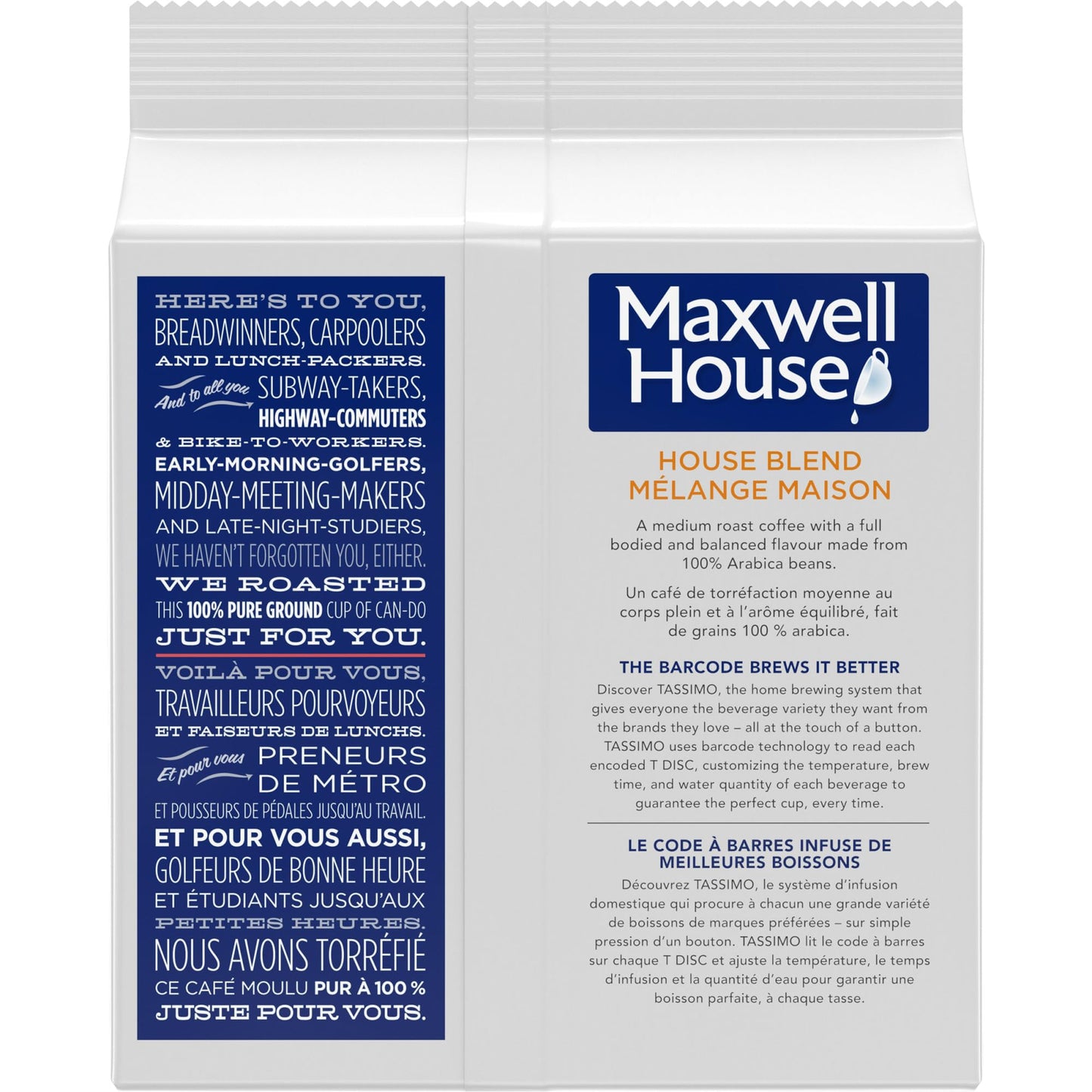 Maxwell House House Blend Medium Roast Coffee T-Discs for Tassimo – 16 Count