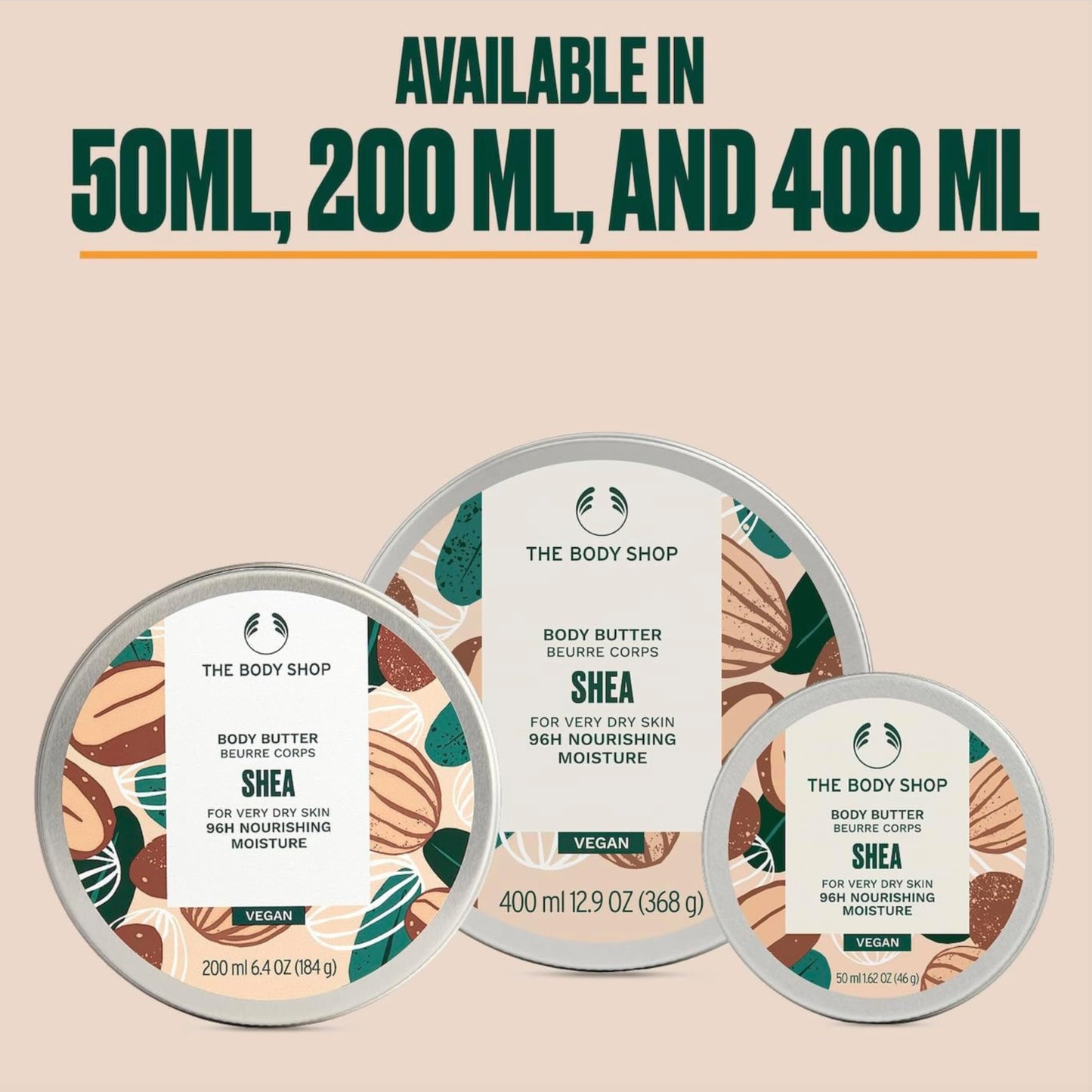 The Body Shop Shea Body Butter for Very Dry Skin | Ultra-Rich Moisturizer with Raw Shea Butter | 96 Hour Hydration, 200ml The Body Shop