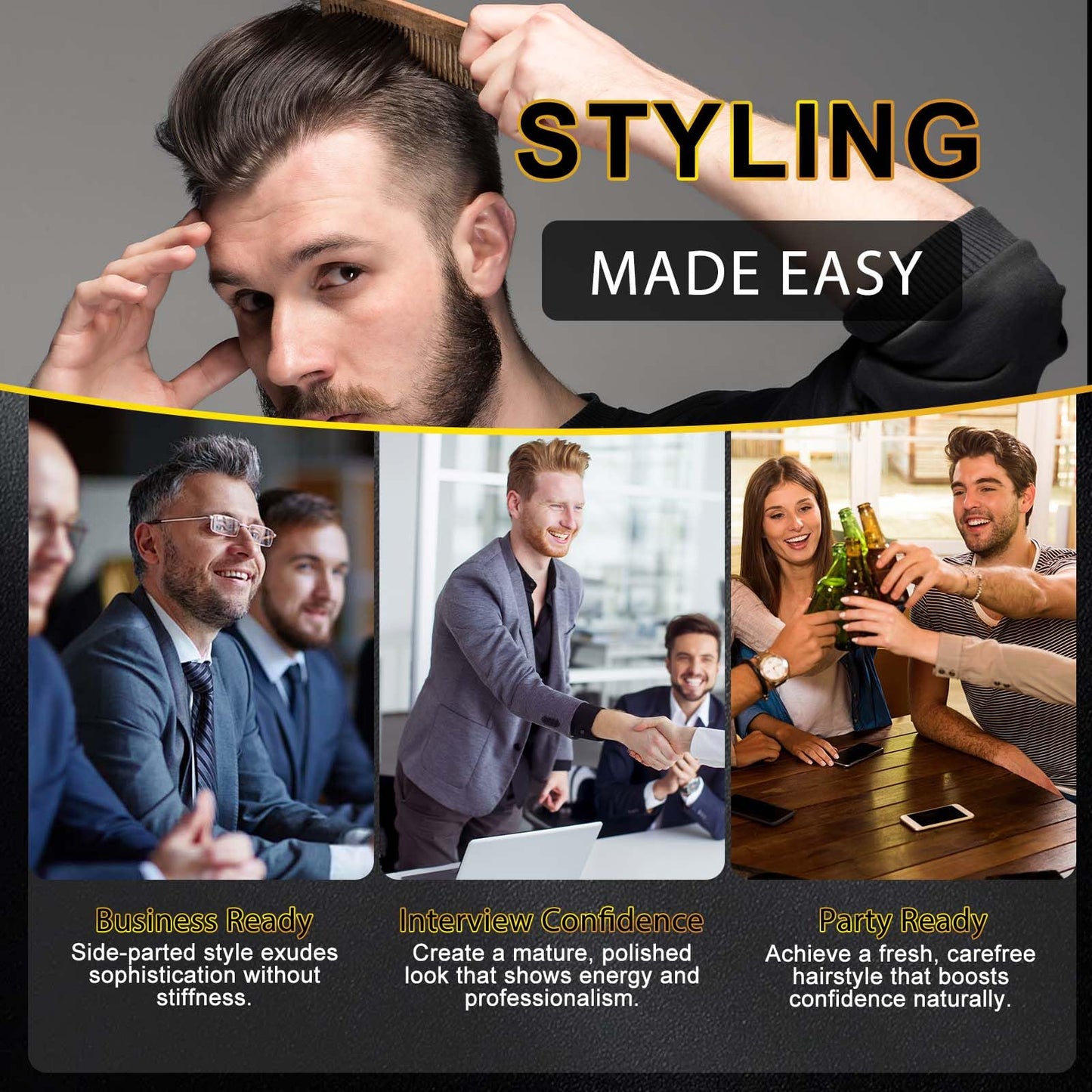 Hair Styling Powder, 2Pack Hair Texture Powder for Men and Women, Adds Volume and Texture, Alll Day Invisible, Flexible Hold, Long-lasting, Matte Finish, No Stickiness 2 x 30g - Available at All In One Marketplace Canada