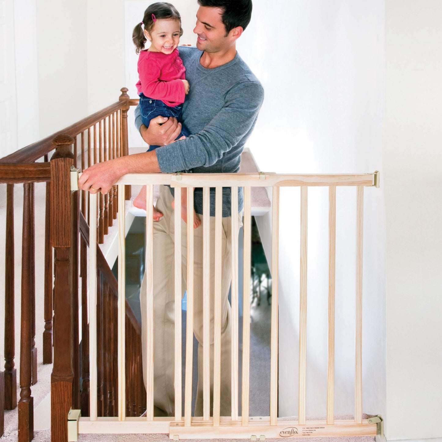 Evenflo, Top of Stairs, Extra Tall Gate, Hardware Mounted π All In One Marketplace Canada