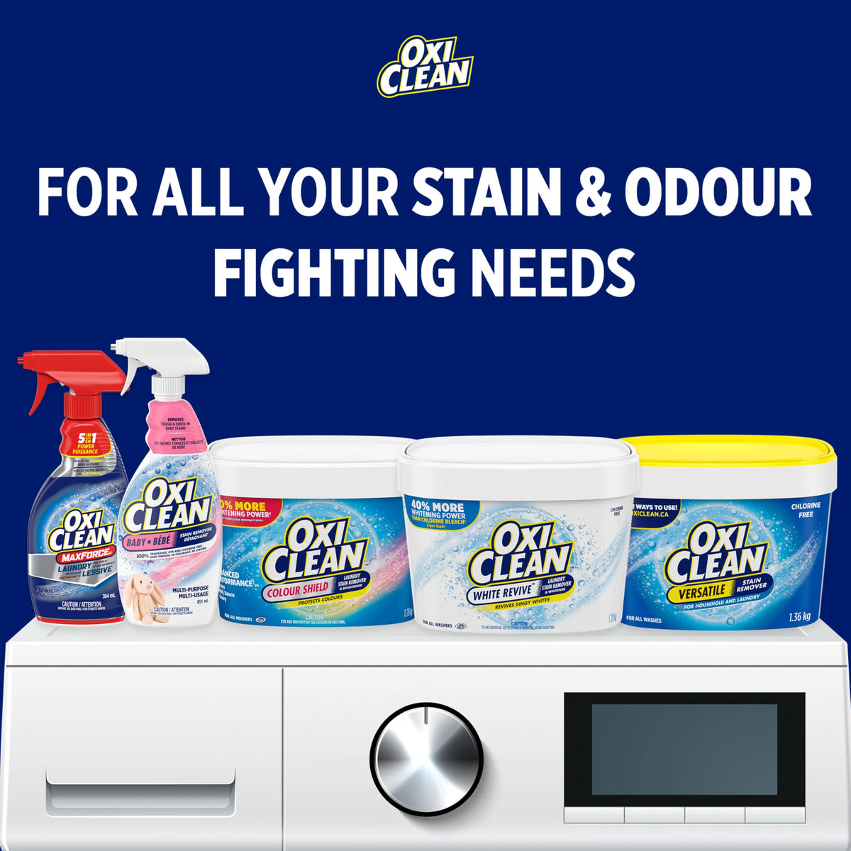 OxiClean MaxForce Laundry Stain Remover Spray, 3 Pack, 354 mL