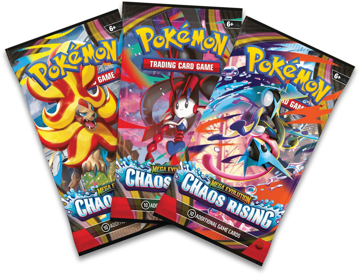 Pokémon TCG: Mega Evolution—Chaos Rising Triple Pack (1 Foil Promo Card & 3 Booster Packs) 🍁 All In One Marketplace Canada