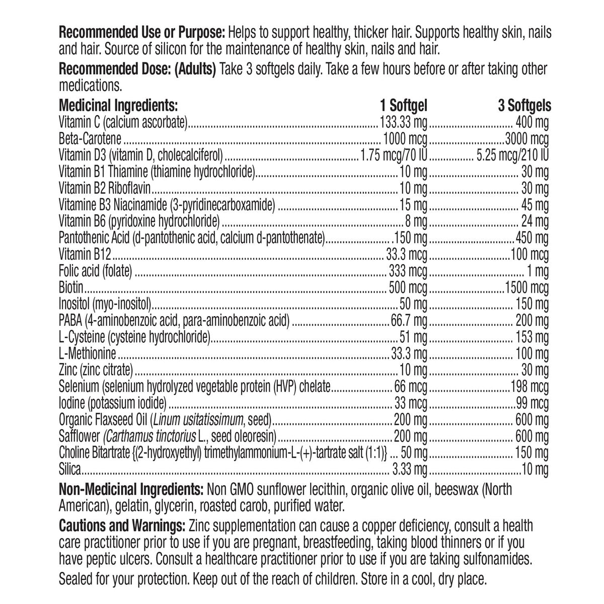 Prairie Naturals Hair force softgel 90 Count