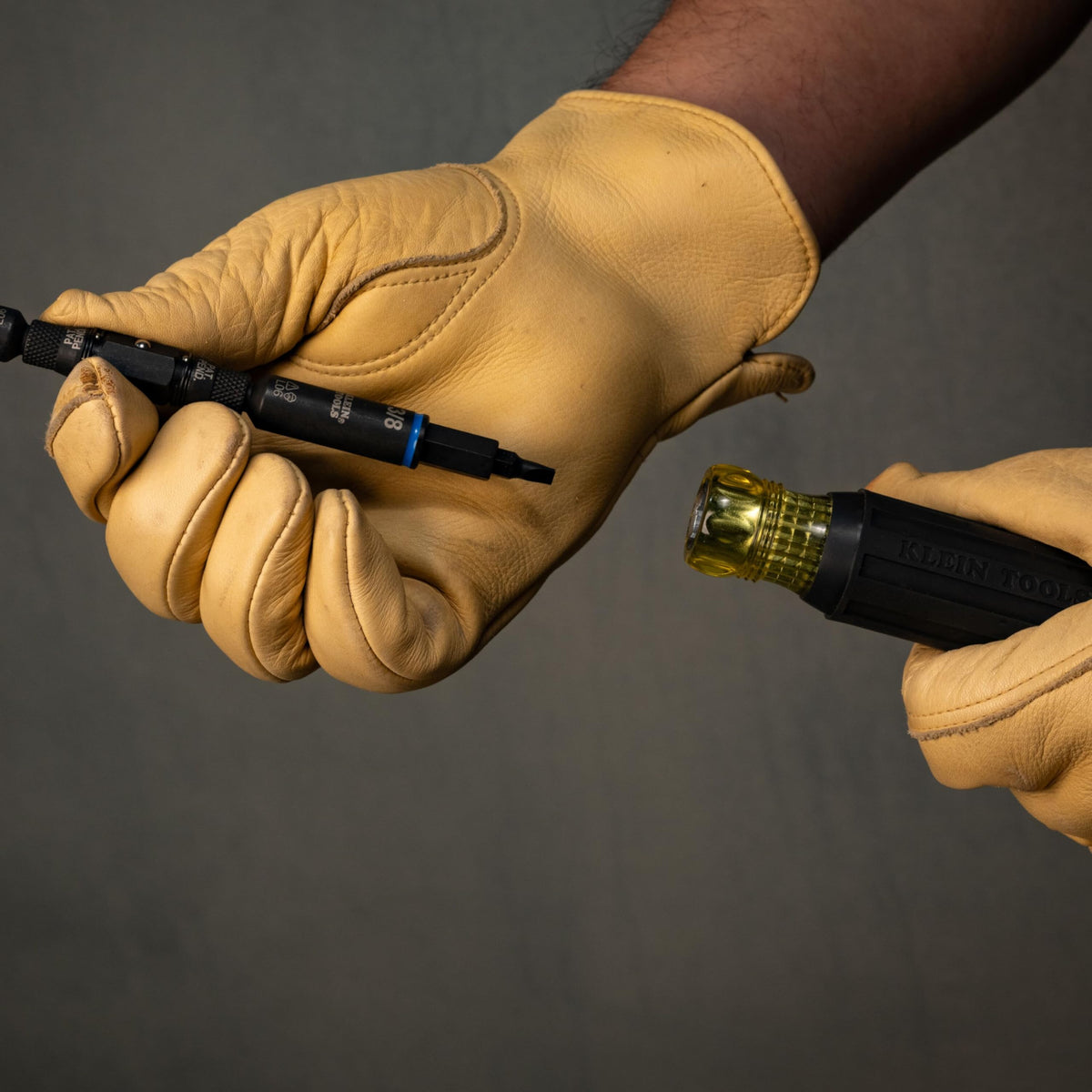 Klein Tools 32500HD KNECT Multi-Bit Screwdriver/Nut Driver, Impact Rated 11-in-1 Tool with Phillips, Slotted, Square and Torx Tips