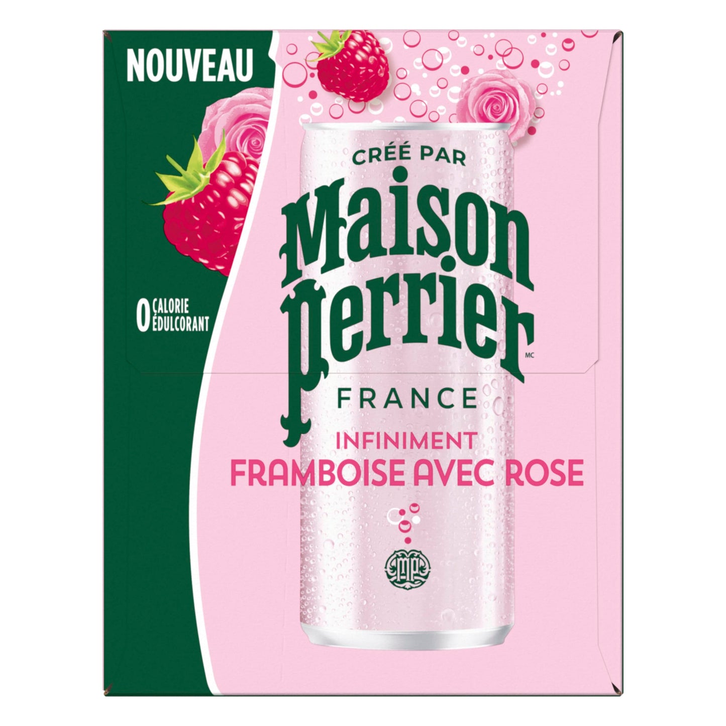 Maison Perrier Forever Raspberry Rose, Sparkling Water Beverage, 24 x 330ml Maison Perrier