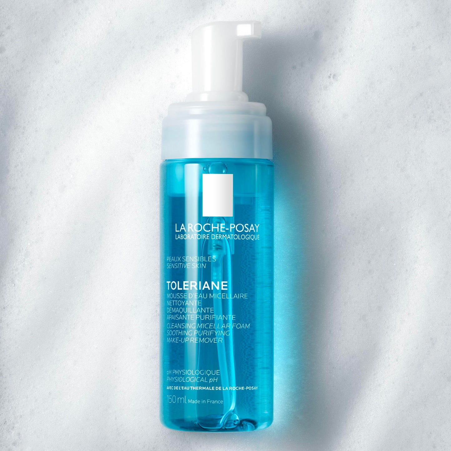 La Roche Posay Gentle Face Wash, Toleriane Micellar Foaming Water, Gently Cleanses and Purifies Skin, Formulated with Glycerin, Alcohol-Free, Recommended by Dermatologists, 150ml La Roche-Posay