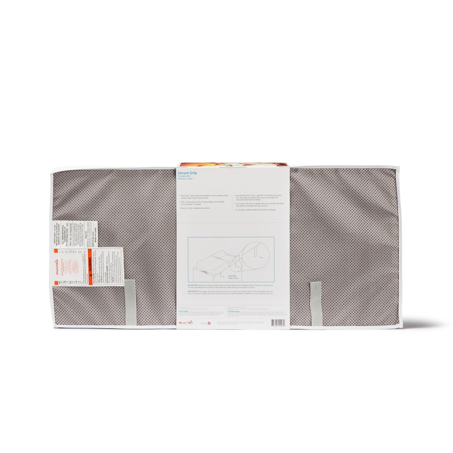 Munchkin Secure Grip Waterproof Diaper Changing Pad, 16" x 31" - Available at All In One Marketplace Canada