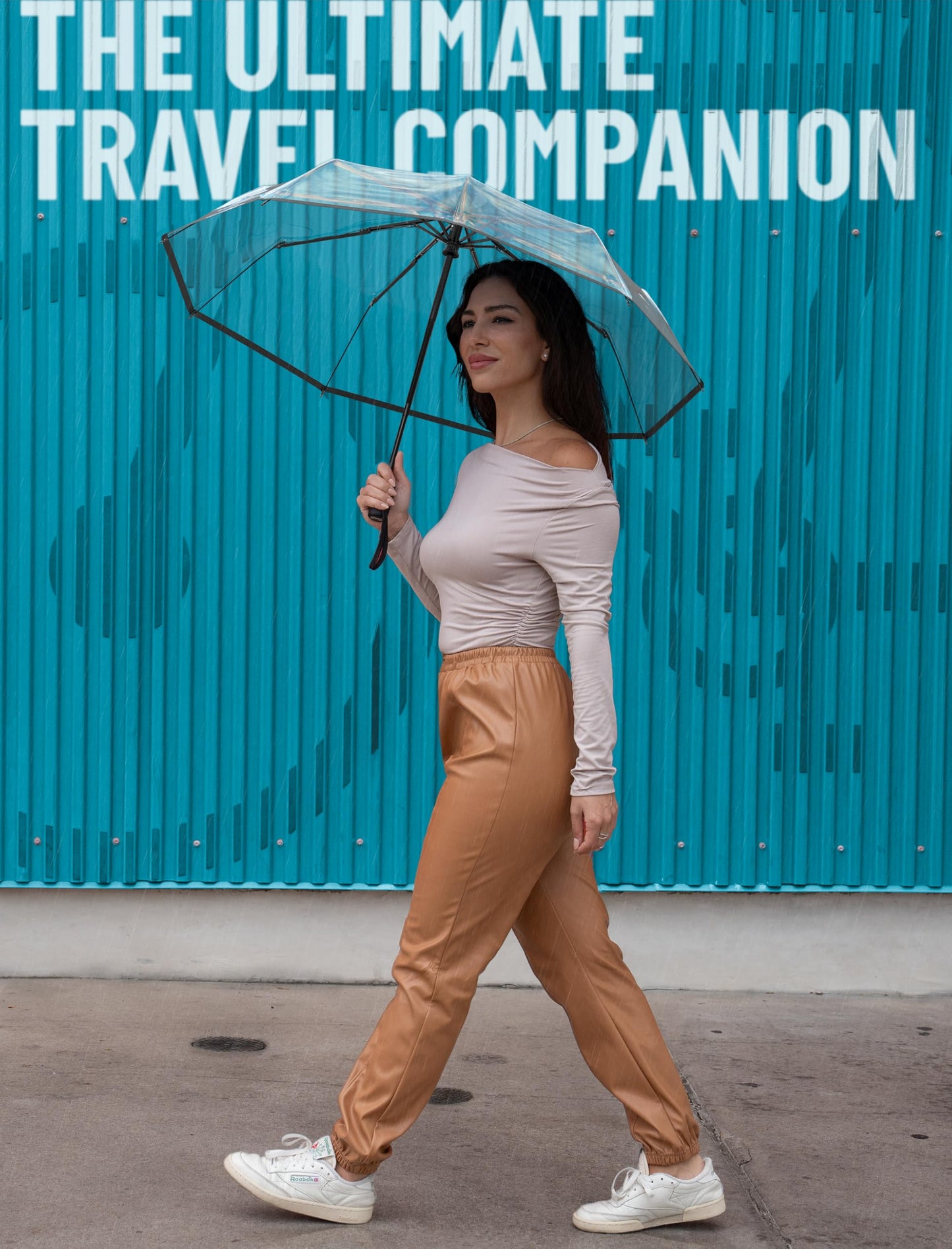 Repel Windproof Travel Umbrella - Compact & Withstands Winds up to 100MPH, Strongest Premium Auto Folding Umbrella for Rain and Sun - Durable, Light & Portable for Women & Men, Fits Backpack & Cars - Available at All In One Marketplace Canada